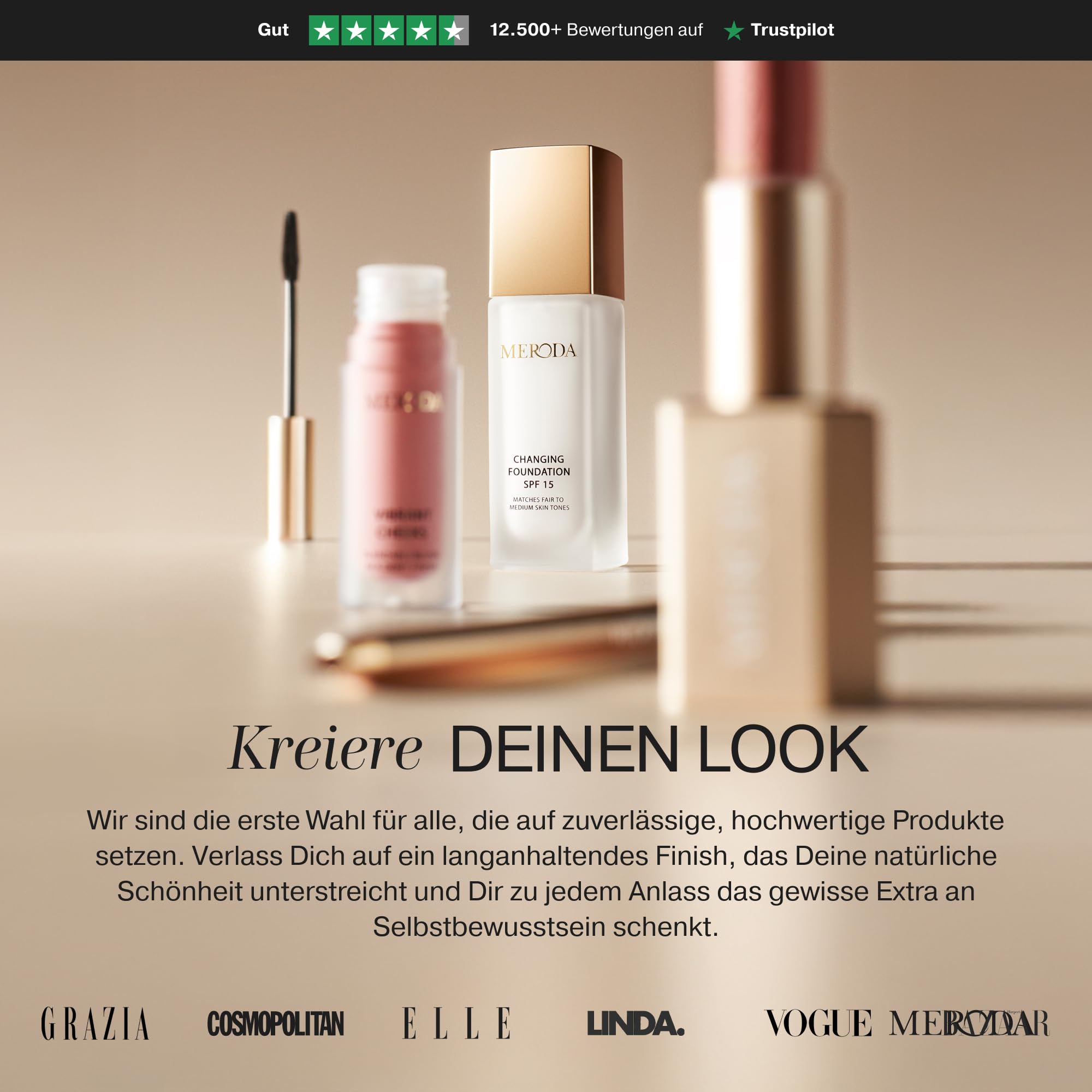 MERODA® Vibrant Cheeks Liquid Blush [ZARTES & GLOWY FINISH] - Rouge Hochpigmentiert & Flüssig - Langanhaltendes Blushliquid in verschiedenen Tönen - Make Up Flüssigrouge Feuchtigkeitsspendend