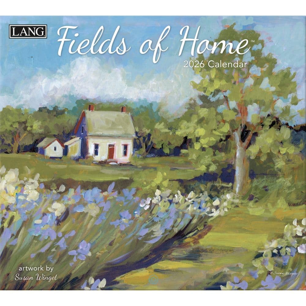Lang Companies, Fields of Home Wandkalender 2026 von Susan Winget, 34 x 30 cm, 12-Monatskalender mit gehefteter Bindung