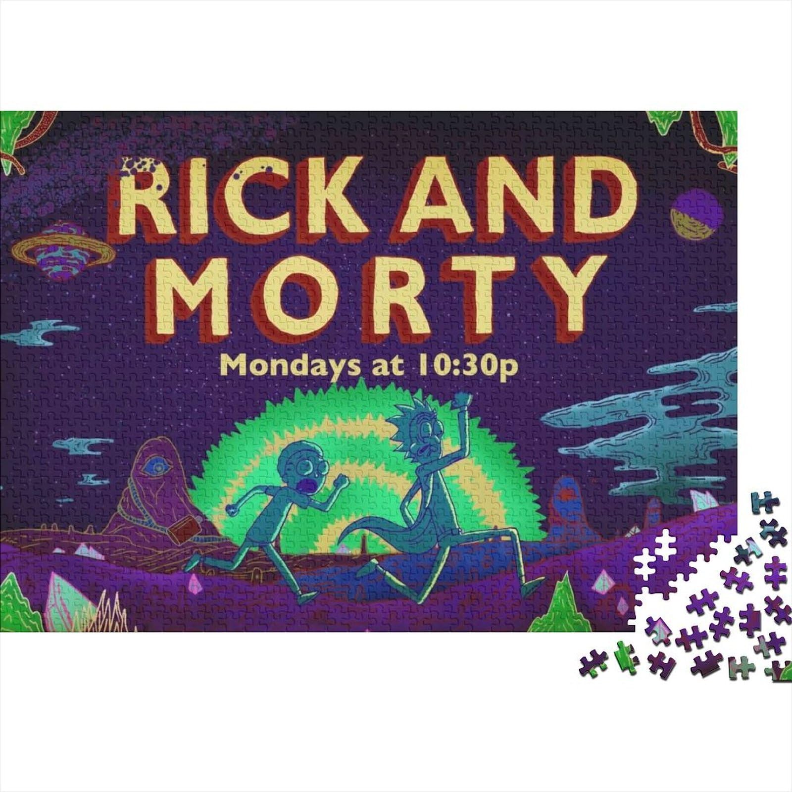 Puzzle Aquarius Rick And Morty 1000 Pezzi - 50x70 Cm Circa, Carta Di Qualità, Unisex, Idea Regalo Per Fan