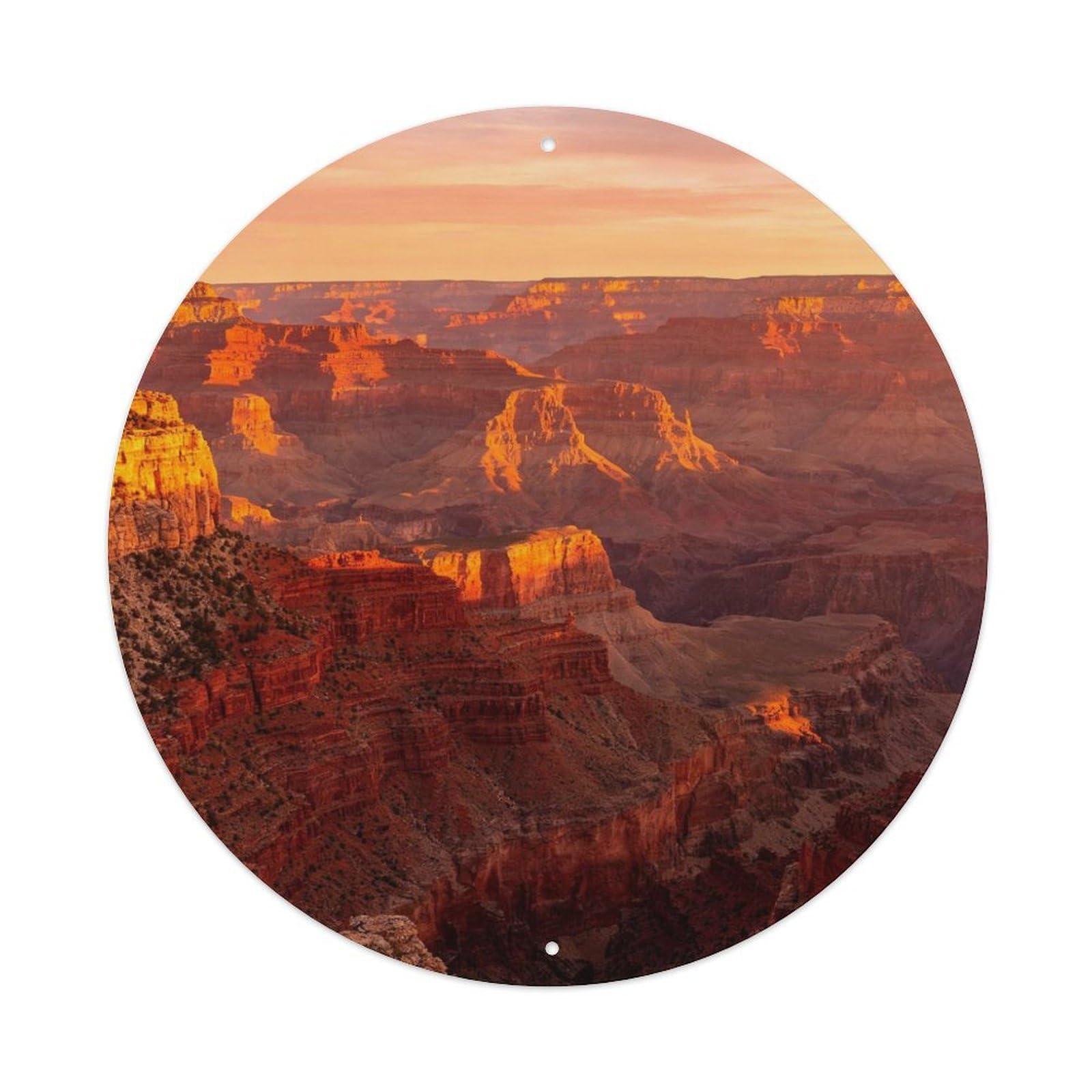 Grand Canyon Sunrise Arizona Metal Tin Sign Plaque