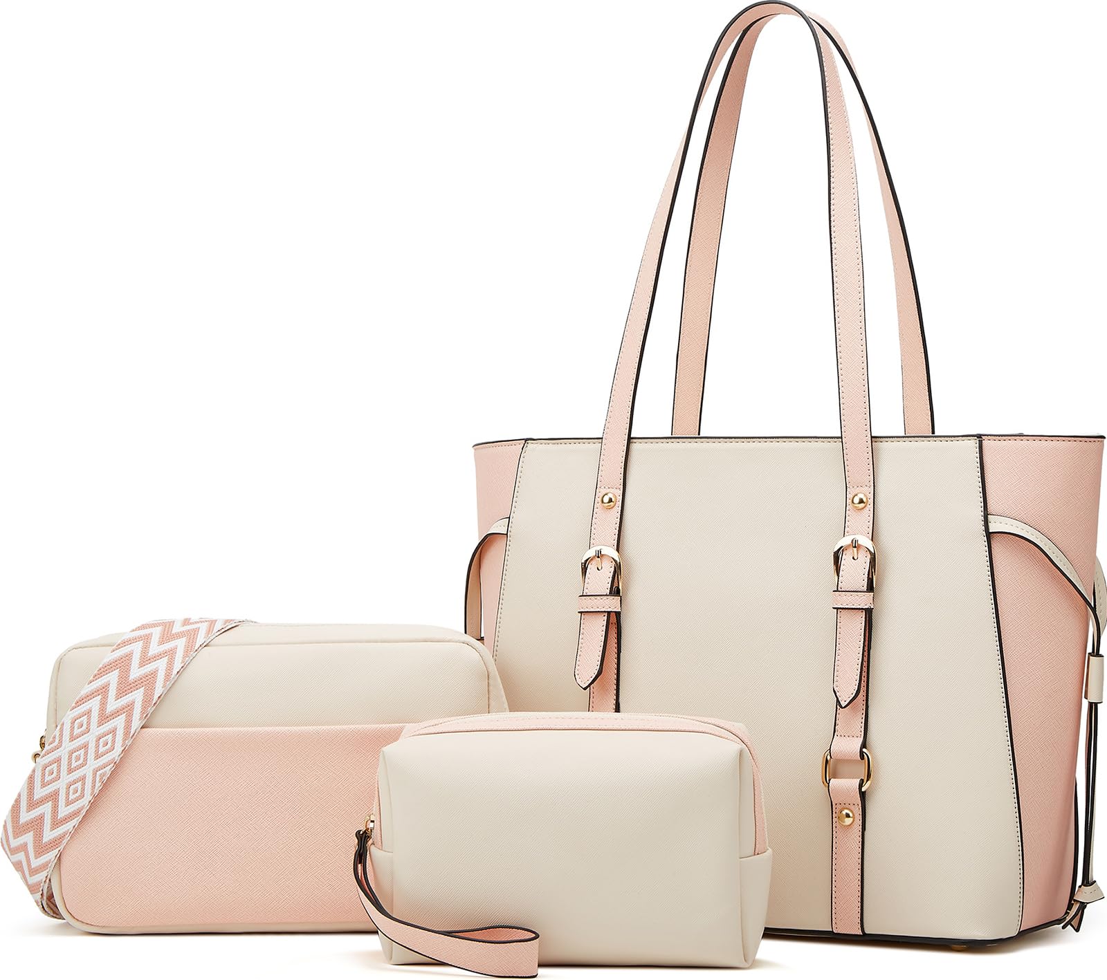 Women Fashion Handbags Tote Bag Shoulder Bags Top Handle Satchel Purse Set