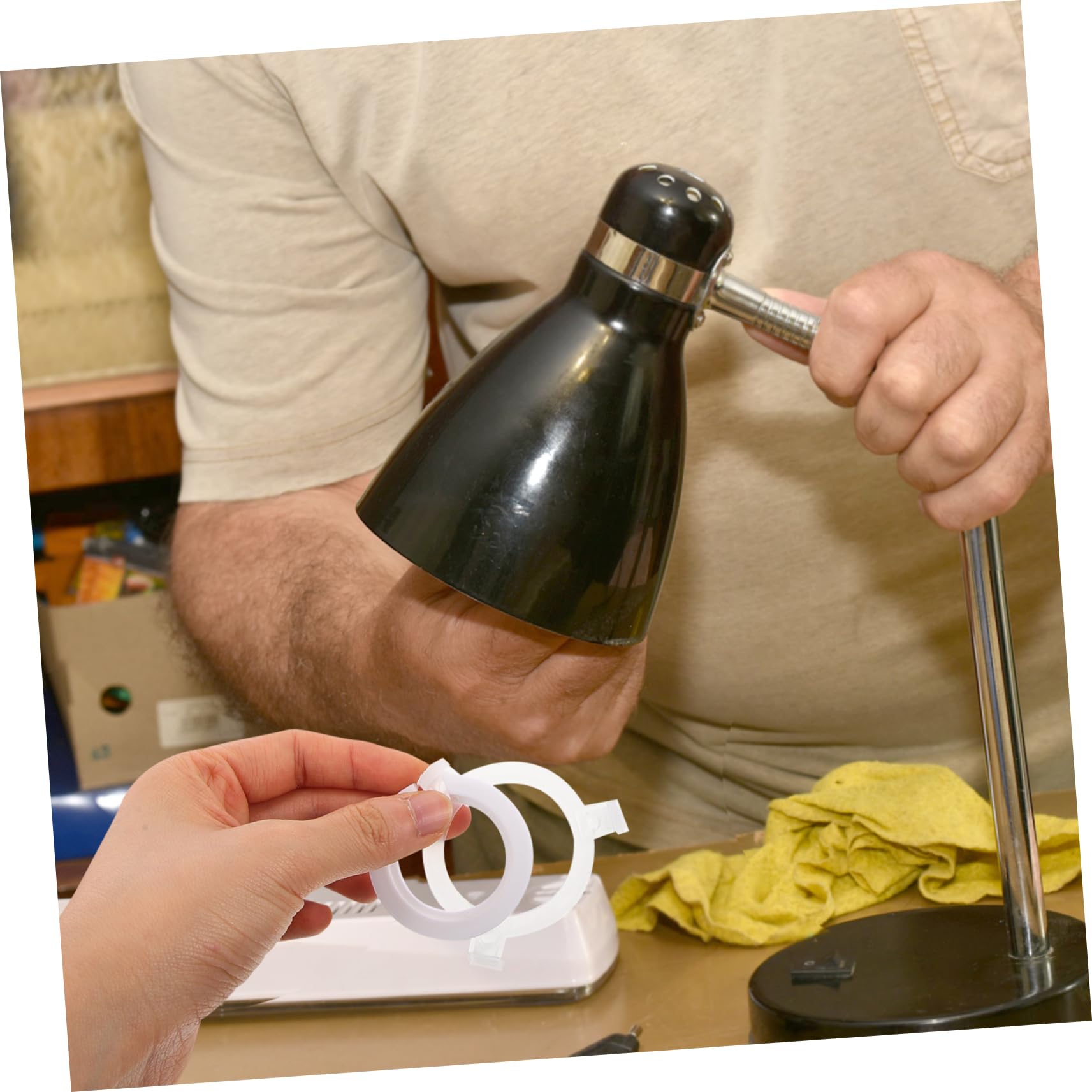 UKCOCO 40pièces Adaptateur De Douille De Lampe Vers Anneaux De Conversion Pour Abat-jours Facile à Installer Et Pratique