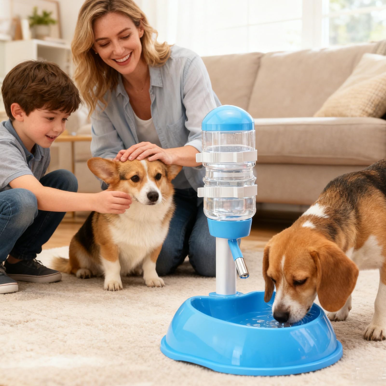 Bebedero Automático para Gatos Suministros De Bebida para Lento De Pie | Fuente de Pie para Mascotas con Altura Regulable Para Animales Pequeños Ardillas Conejos y Erizos