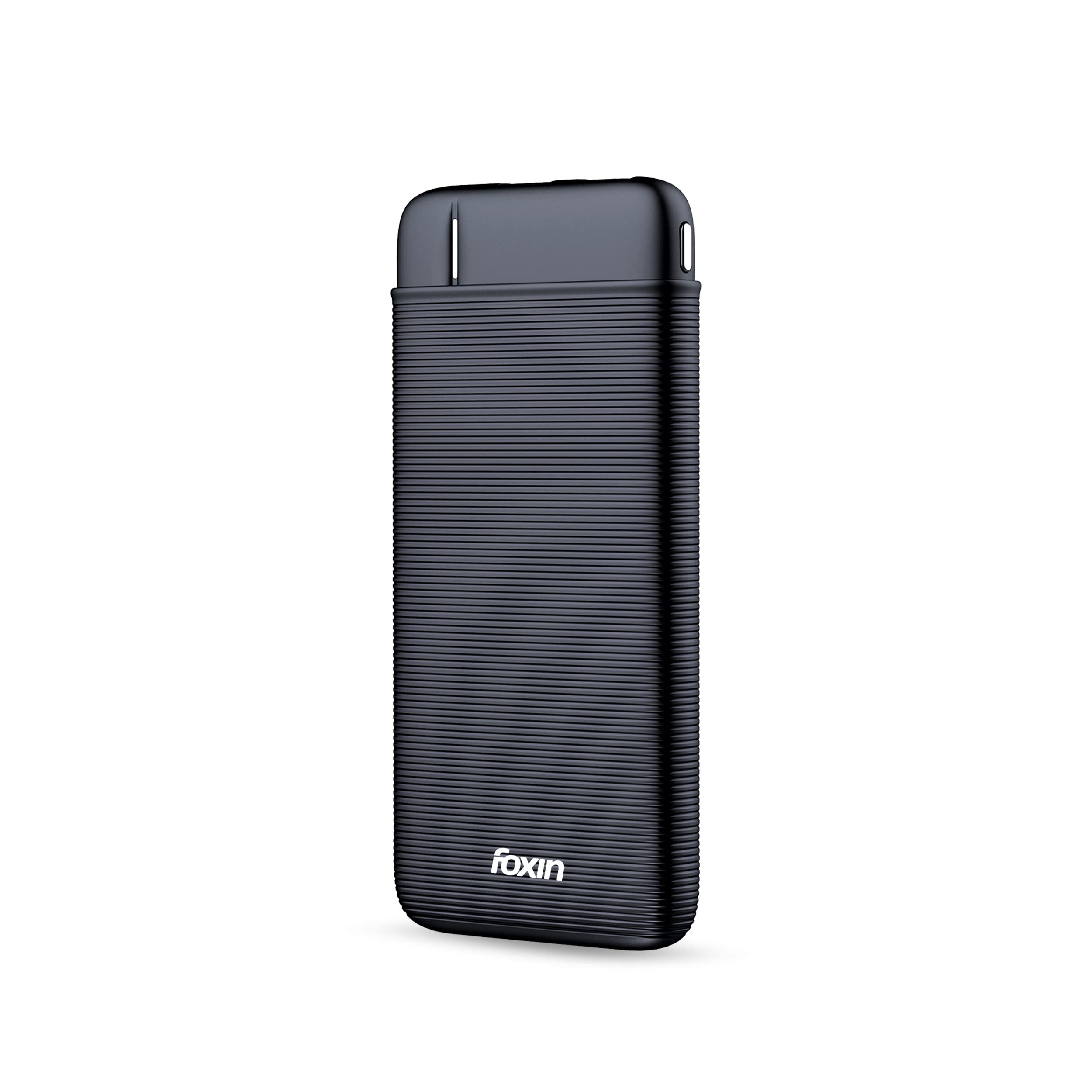 Foxin FPB 147 Poly 10000mAh Power Bank | 12W Fast Charging | Dual USB Output (2.4A) | Type-C & Micro USB Input | LED Indicators | Made in India | Compatible with Smartphones, TWS, Smartwatch & More-image-16