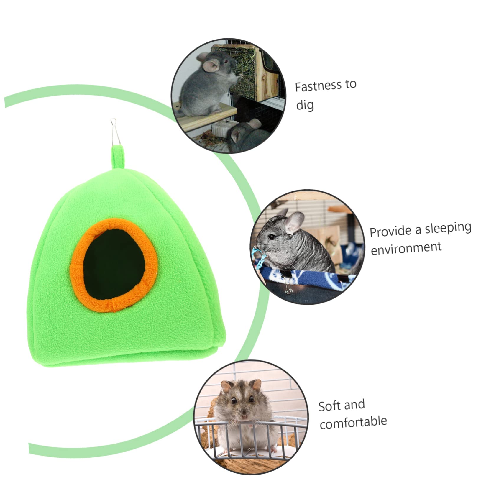 SUPVOX 5pezzi Crea Un Rifugio Accogliente Per Tuo Criceto Con La Nostra Casa Sospesa Per Roditori Progettata Per Piccoli Animali Come Criceti Porcellini e Cincillà Questo Letto Adorabile