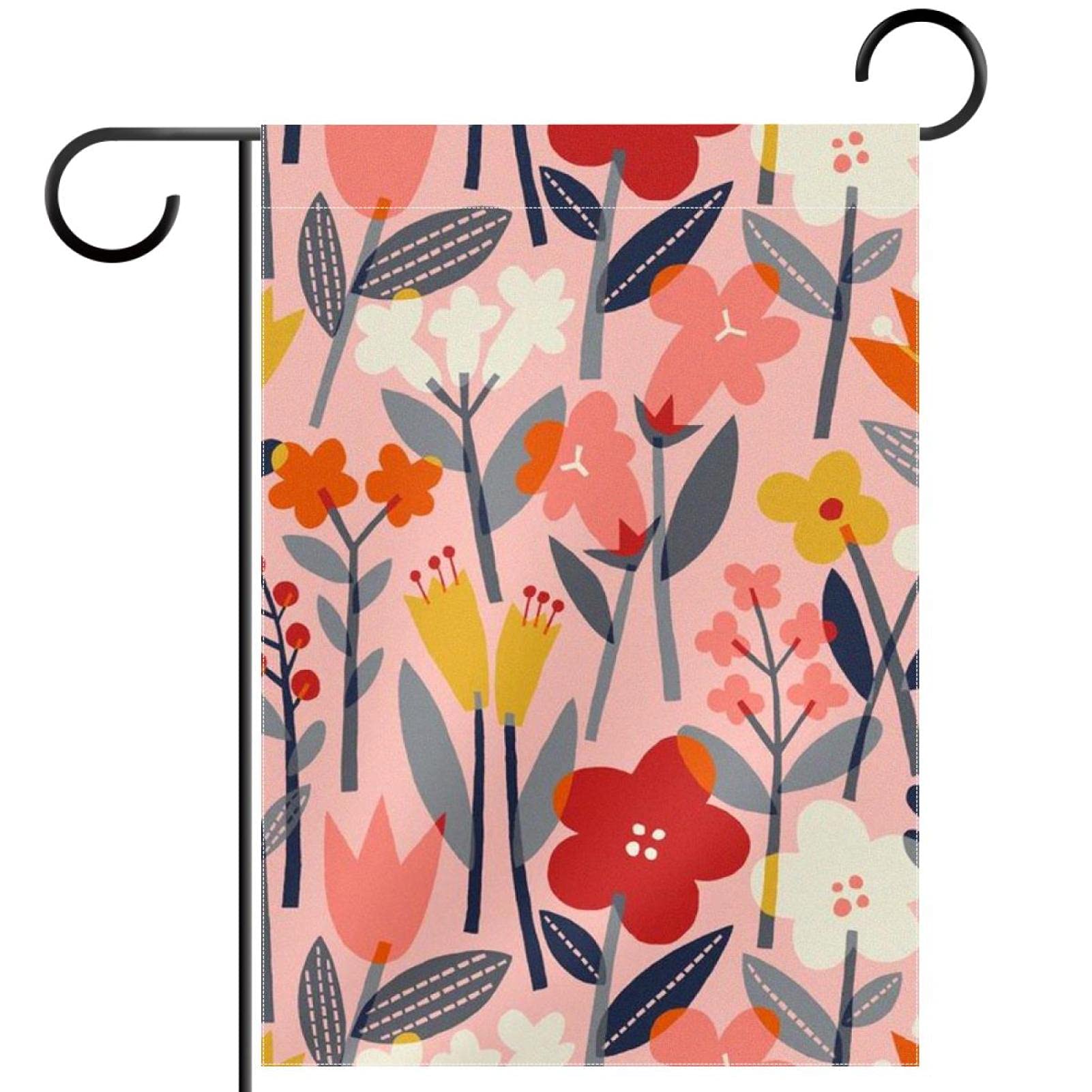 Drapeau de jardin de bienvenue 30x45 cm en polyester double face