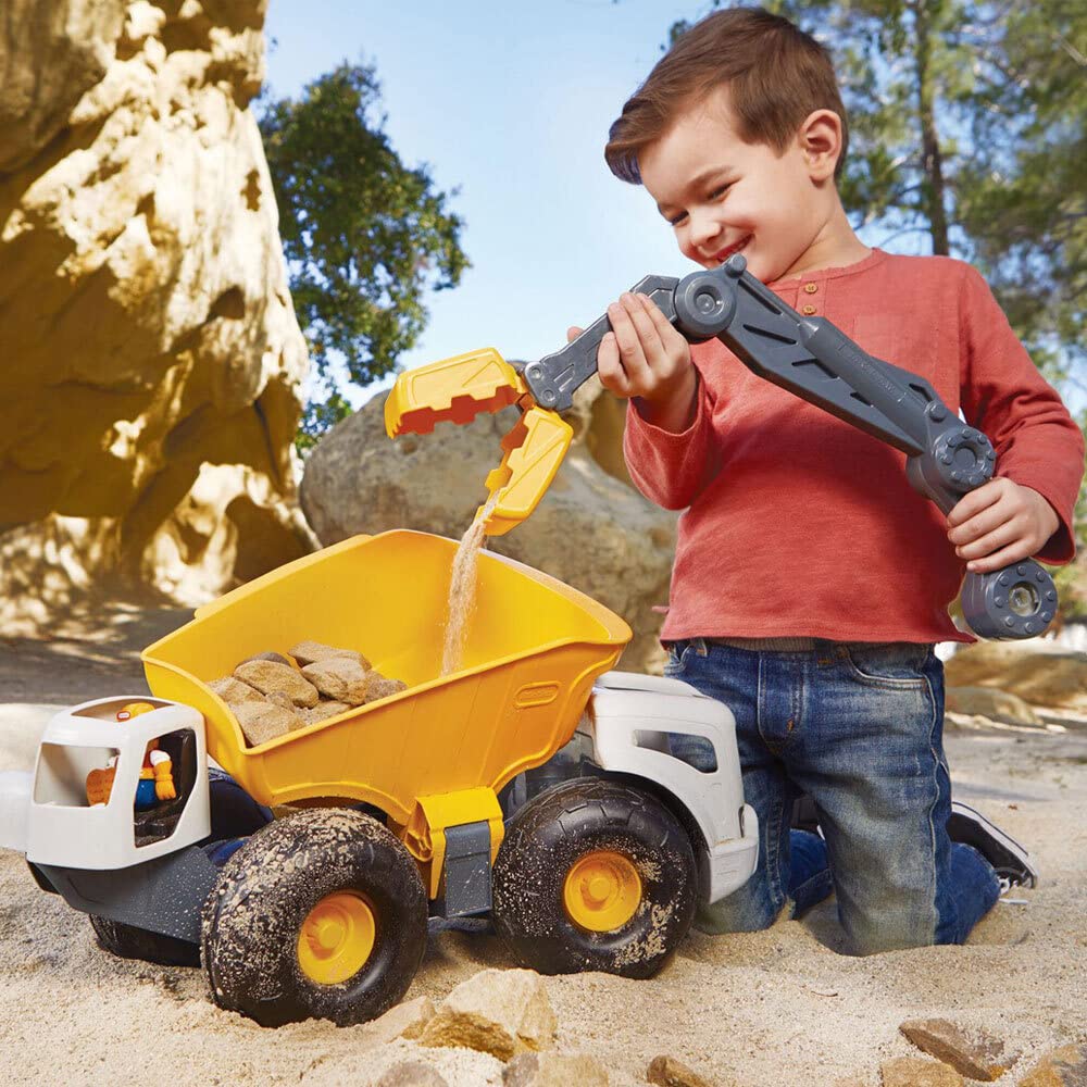 Little Tikes Koparka Monster Dirt Digger - Do Użytku w Domu Lub Na Zewnątrz, Zabawka Dla Dzieci - Łatwa Do Kontrolowania Zabawka - Zachęca Do Pomysłowej i Aktywnej Zabawy - Dla Dzieci Od 3 Lat