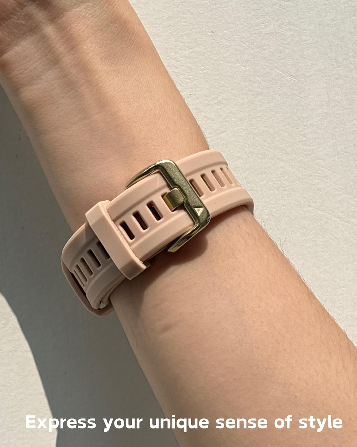 Watch Band for Garmin fenix 5s 6s 7s pro solar silicone light gold buckle quick fit 20mm bands Replacement for garmin epix pro gen 2 42mm Descent Mk2s/3/3i for women - Image 6