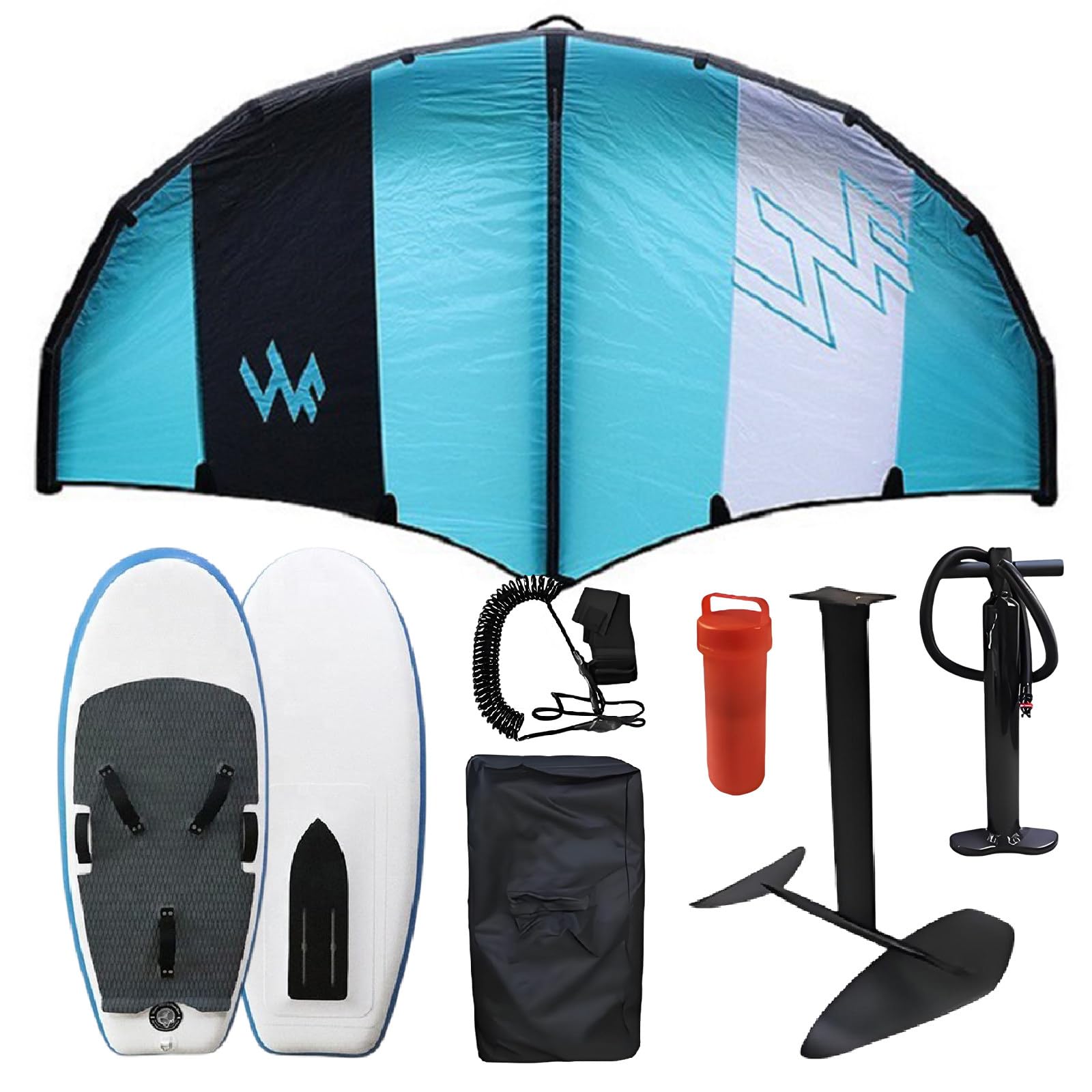 Tabla de Hydrofoil Inflable, Foil Surfboard Inflable, Wing Foil Board, ala de Surf Inflable Foil Wing Kite Wind Wingfoil con Hydrofoil