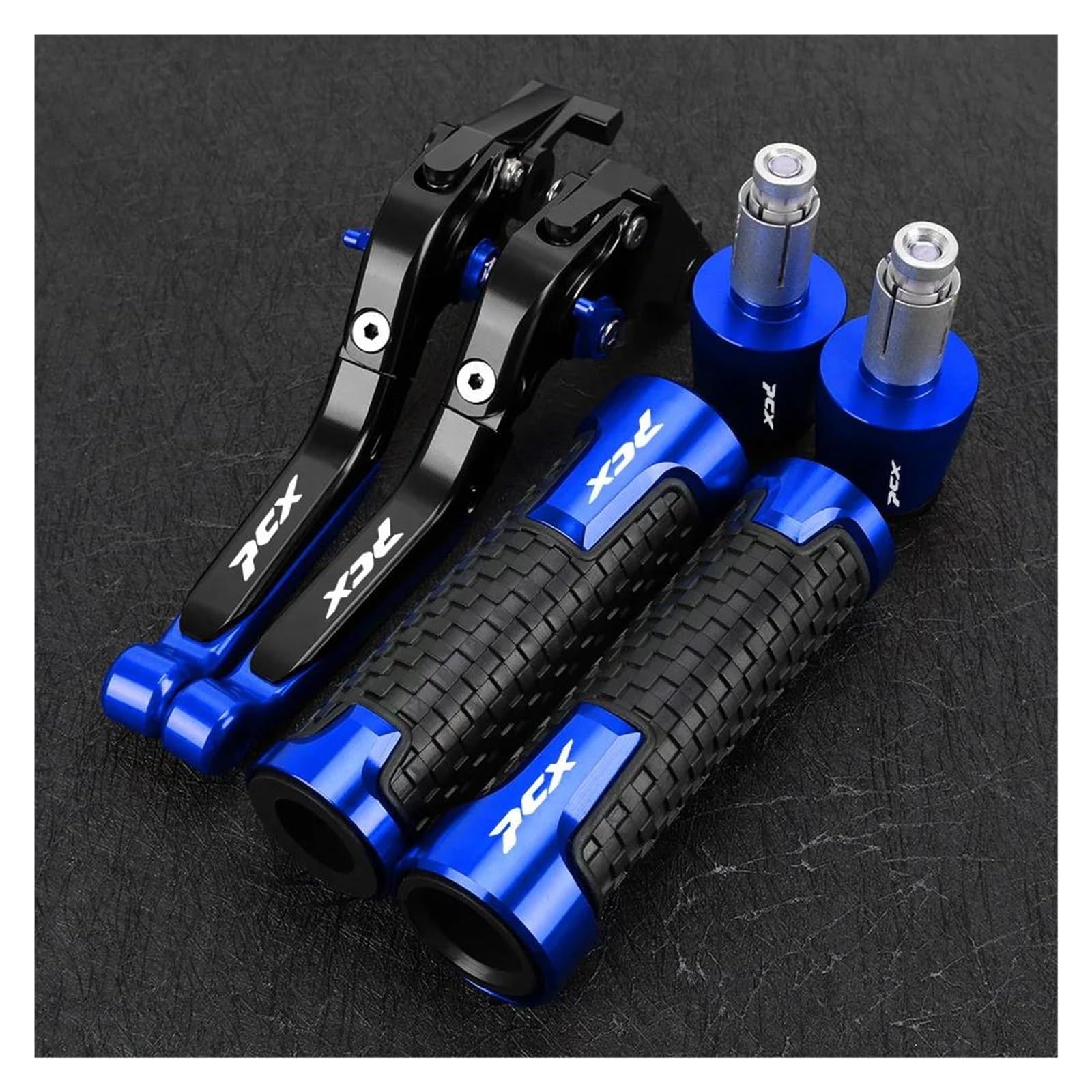 Dla HONDA PCX125 PCX150 PCX160 PCX 125 150 160 wszystkie lata Uchwyty Motocyklowe, Uchwyty DźWigni(Blue)