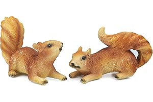 Squirrel Hanging Statues for Garden Decoration, Squirrel Outdoor Hanging Tree Decor for Christmas Tree