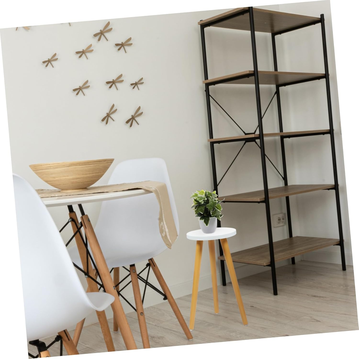 1Pc Wooden Plant Stand Wood Flower Pot Holder for Use Elegant Display Stool for Balcony Patio Home Decor Durable and Stylish Design