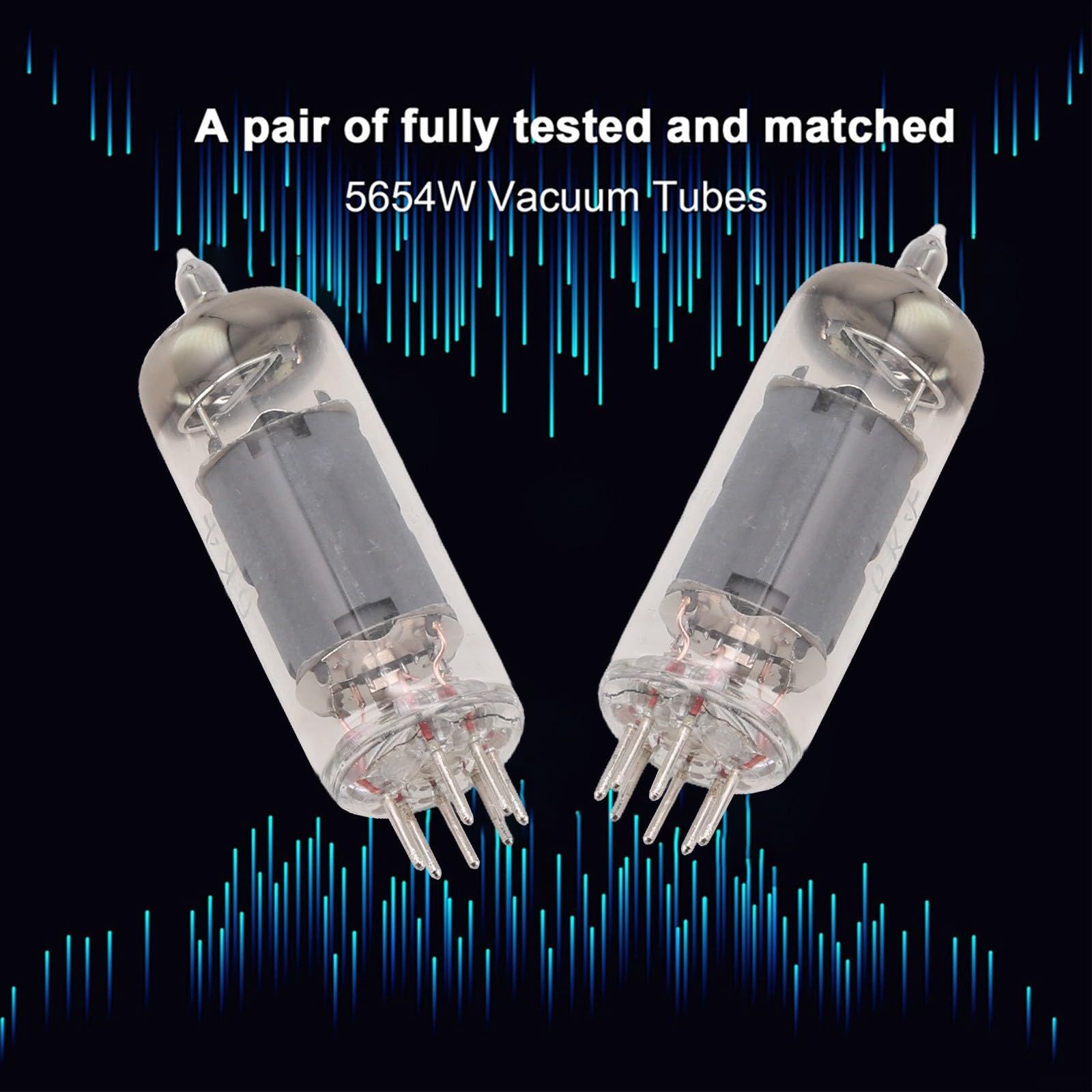 Lot de 2 tubes à vide pour GE JAN 5654W à 7 broches pour tubes à vide 6AK5/6AK5W/6Zh1P/6J1/6J1P H7L0, tubes à vide électroniques de préampli