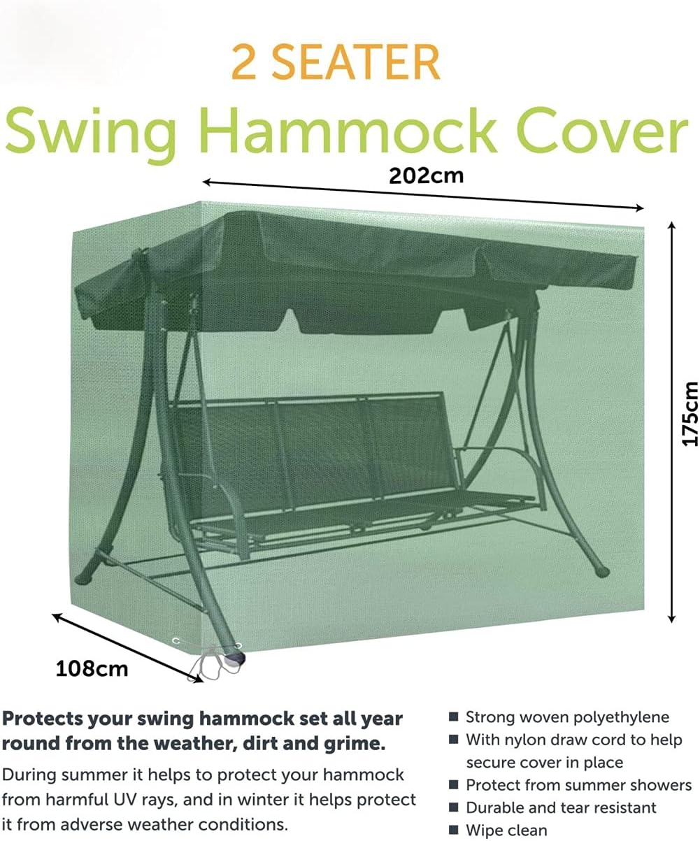 ADEPTNA Heavy Duty Garden Swing Hammock Cover Protects your Swing