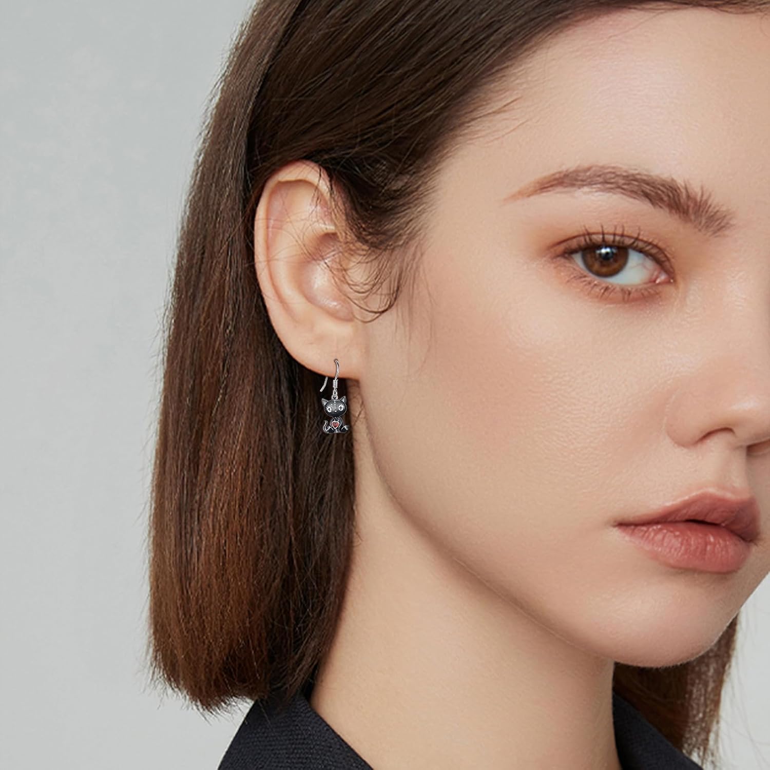 Sterling Silver Halloween Dangle Drop Earrings - Cute Halloween Jewelry Gifts for Daughter - Image 5