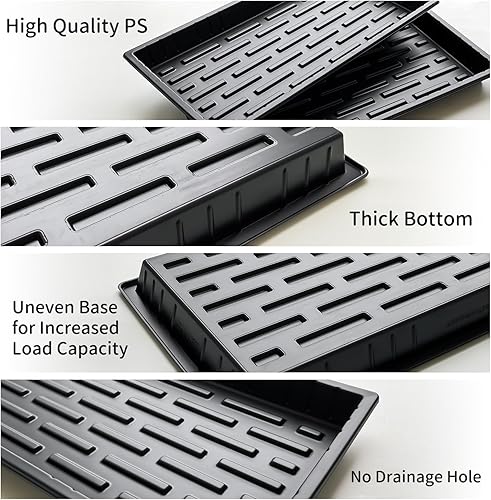 Miniatura 3 de Bandejas de cultivo, 1020 bandejas de vivero de plantas, bandeja plana para semillas de alta resistencia para 72128 celdas, bandeja de enchufe de