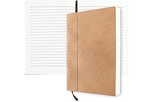 Moonster Refillable A5 Lined Paper Notepads for Leather Journals
