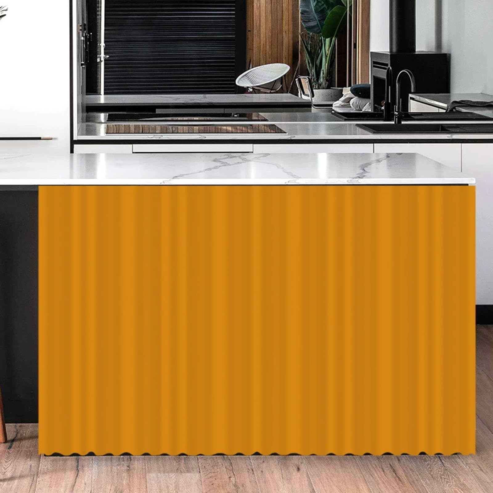 Odot Tenda Per Armadietti E Porte Finestra – Autoadesiva, Colore Grigio, 300x70 Cm – Per Cucina, Lavandino, Libreria, Antipolvere - 3