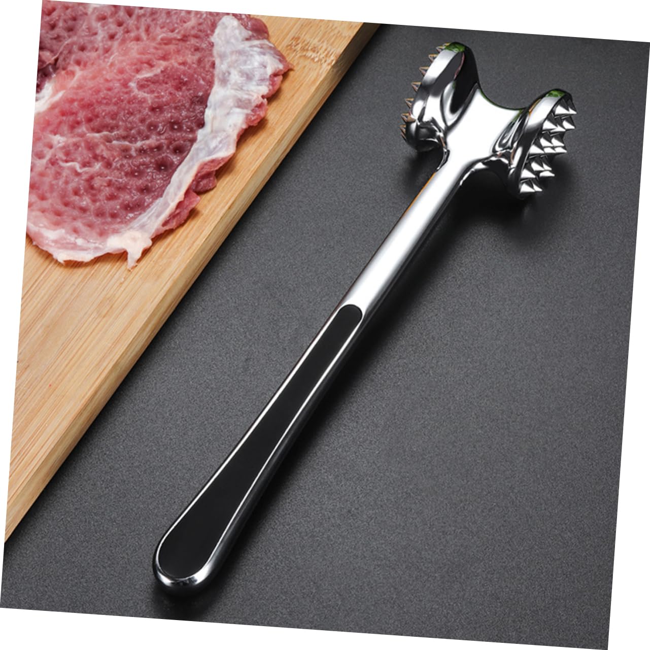OUNONA 3 Stück Fleischzartmacher Doppelseitiger Hammer Ergonomischer Fleischklopfer für Steak Huhn Rind und zum Zartmachen und Plattieren für Nüsse und EIS Verwendbar