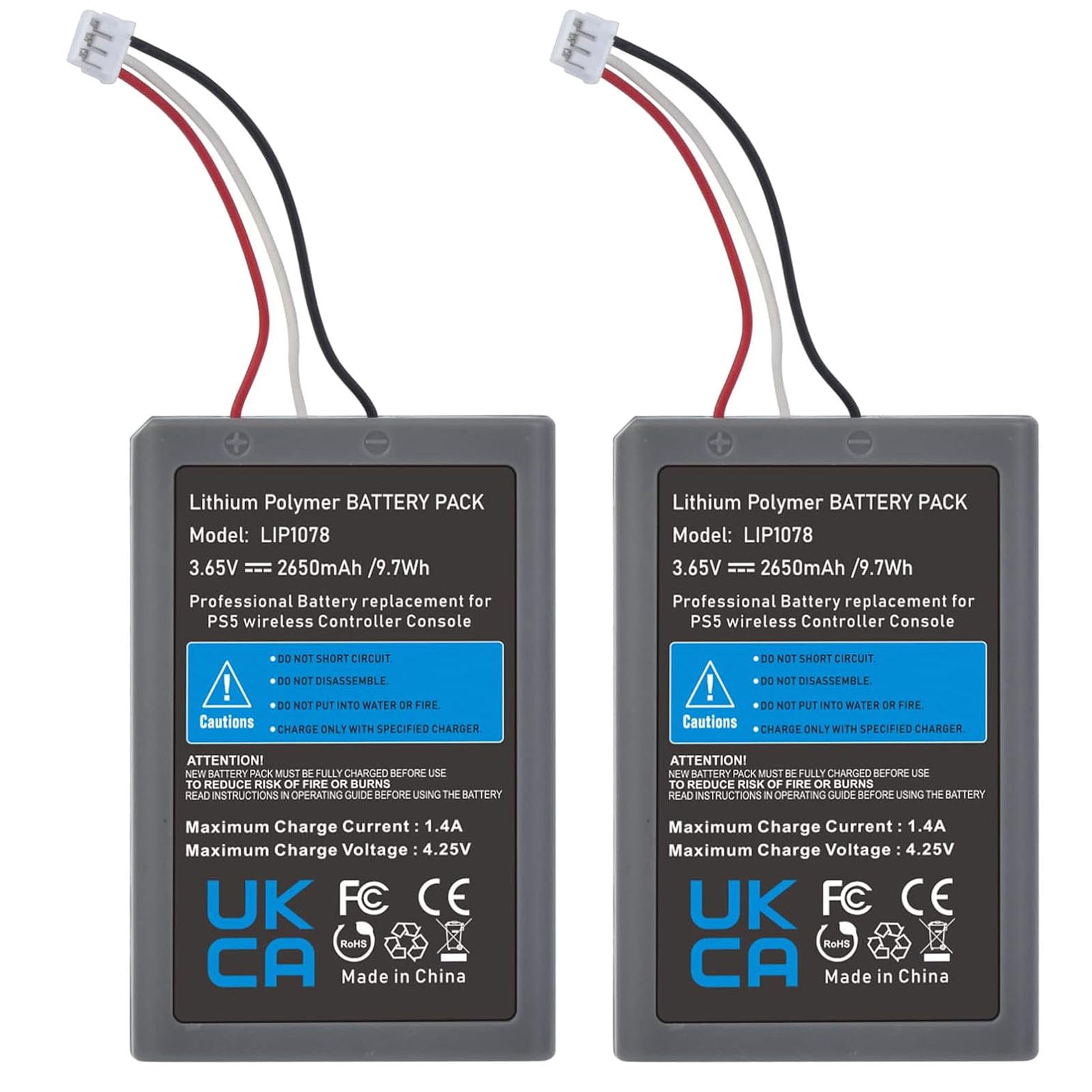 ELLENNE 2X BATTERIA PER CONTROLLER PS5 DUALSENSE GAMEPAD JOYSTICK 2650mAh | BATTERIA PER CONTROLLER PS5 DUALSENSE - GAMEPAD JOYSTICK 2650mAh RICAMBIO NUOVA