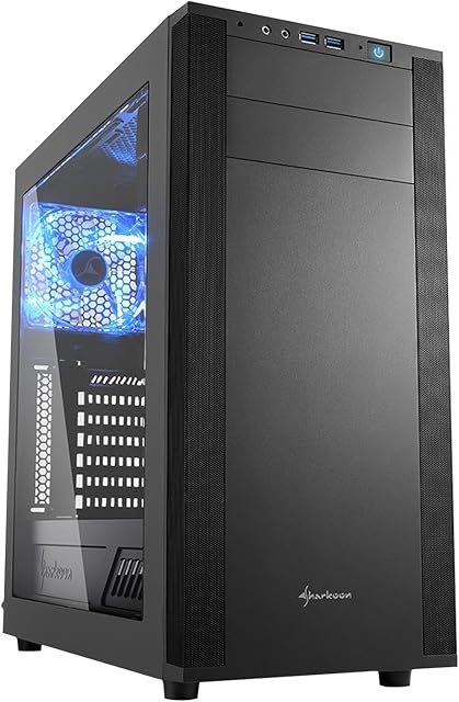 Sharkoon M25-W ATC MIDI Tower Case - czarna