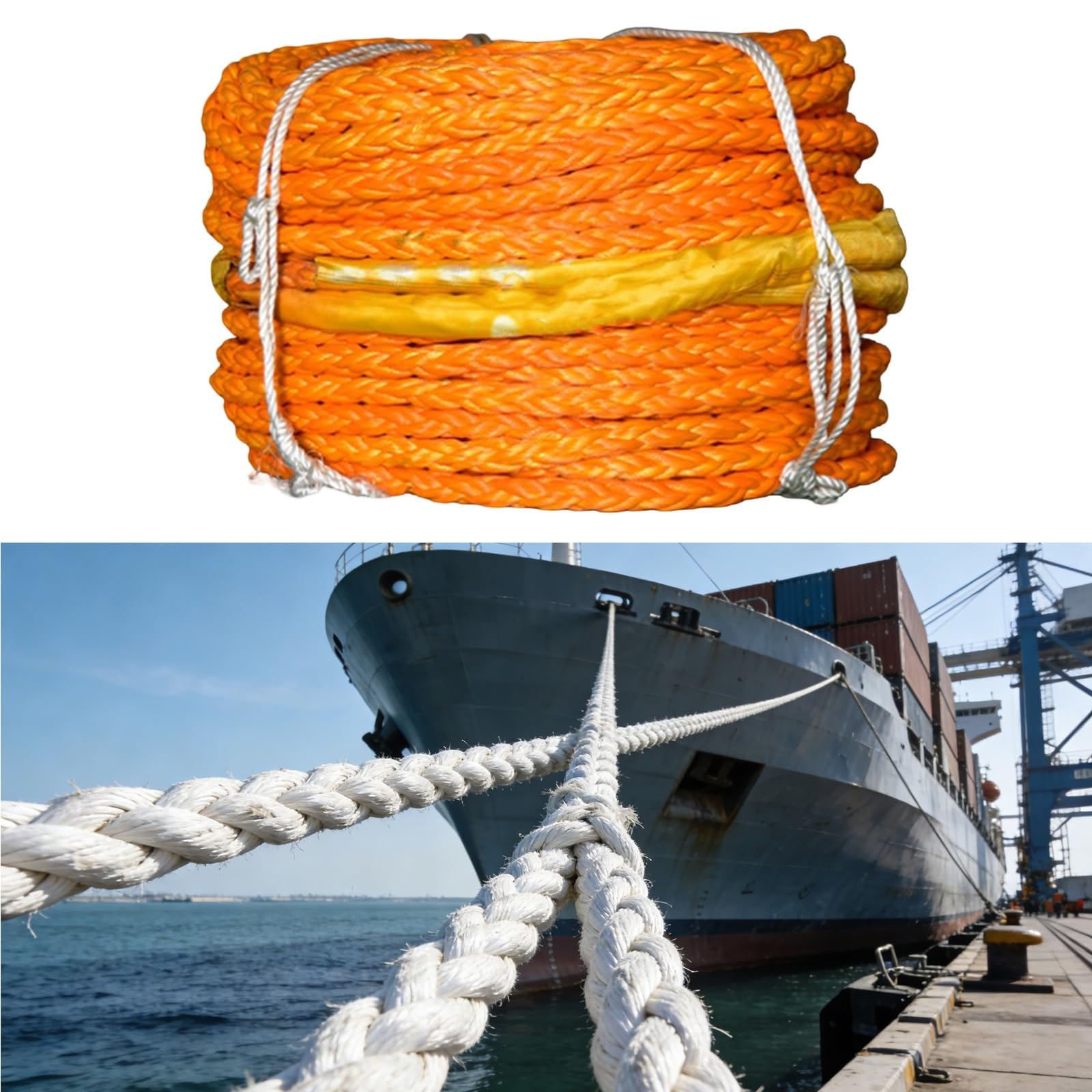 Corde d'ancre 30mm UHMWPE pour sécuriser les bateaux face aux tempêtes