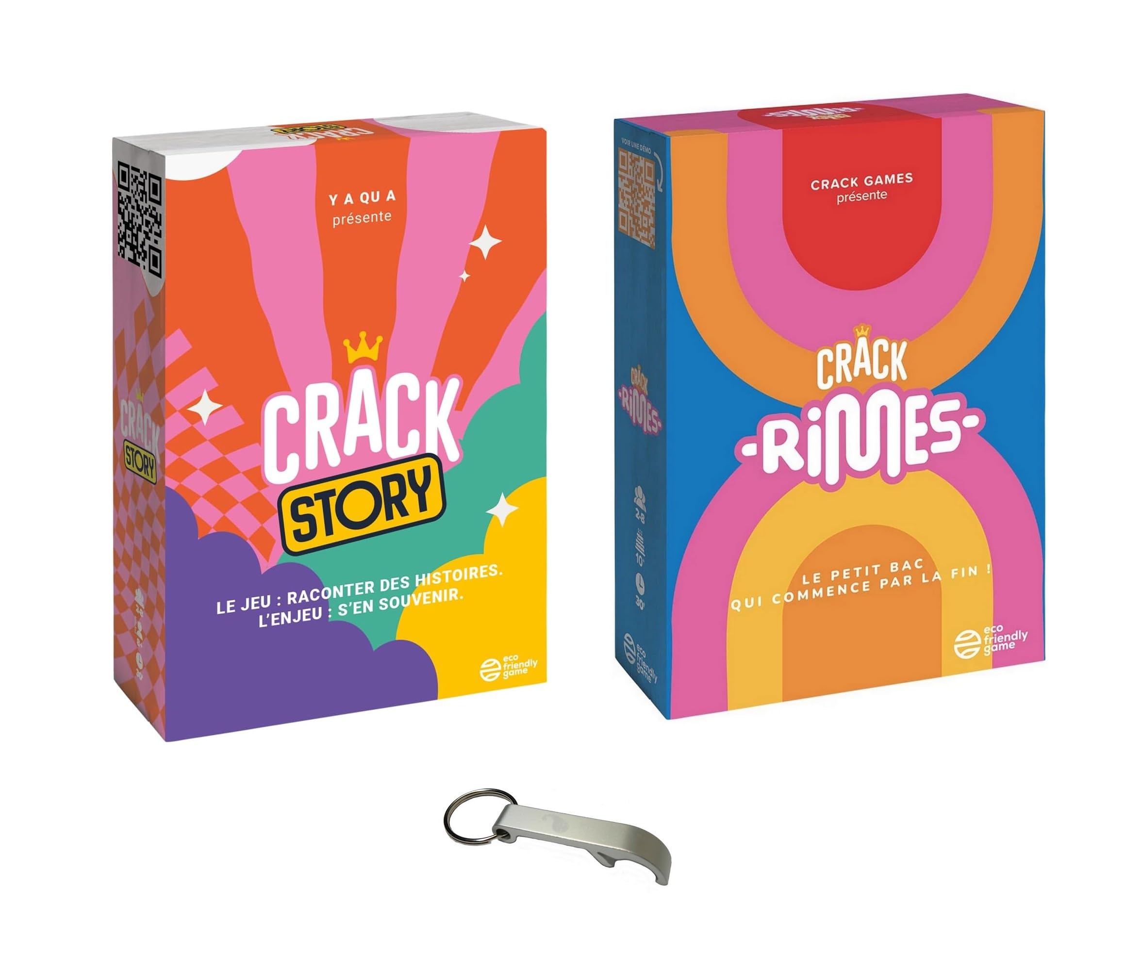 Crack Rimes + Crack Story in francese + 1 Decap Blumie, giochi di carte d'atmosfera, 2-8 giocatori, da 8 anni