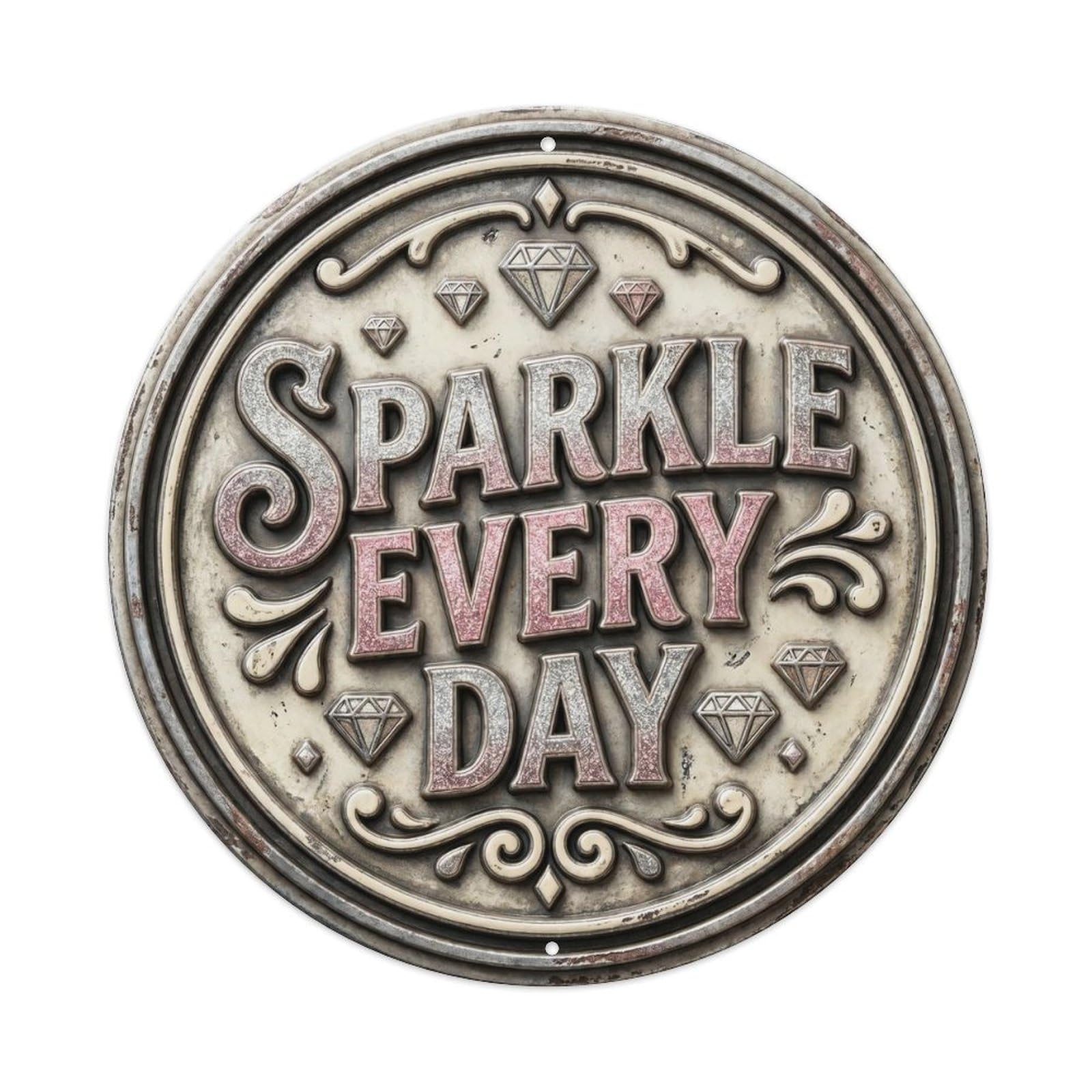 Sparkle Every Day Classic Workshop Display Retro Slogans Metal Tin Sign