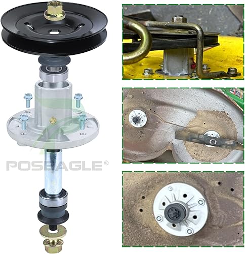 Miniatura 6 de AM136733 - Conjunto de husillo para John Deere AM143469, AM143469 John Deere AM137097, John Deere Z225 husillo para John Deere X300 X300R X304 X310