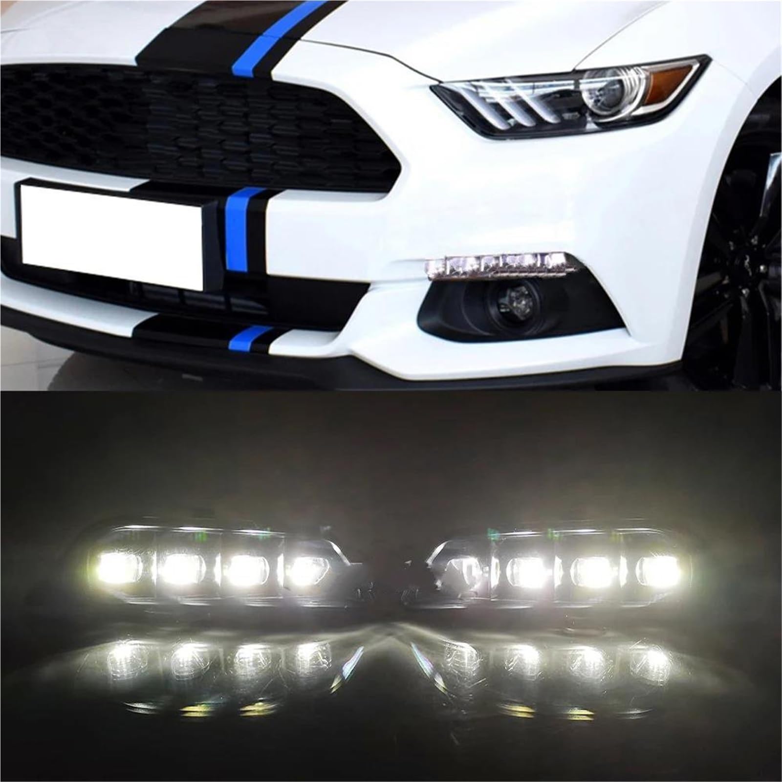 Feux Jour Clignotants Pare-chocs Pour Ford Pour Mustang 2015 2016 2017