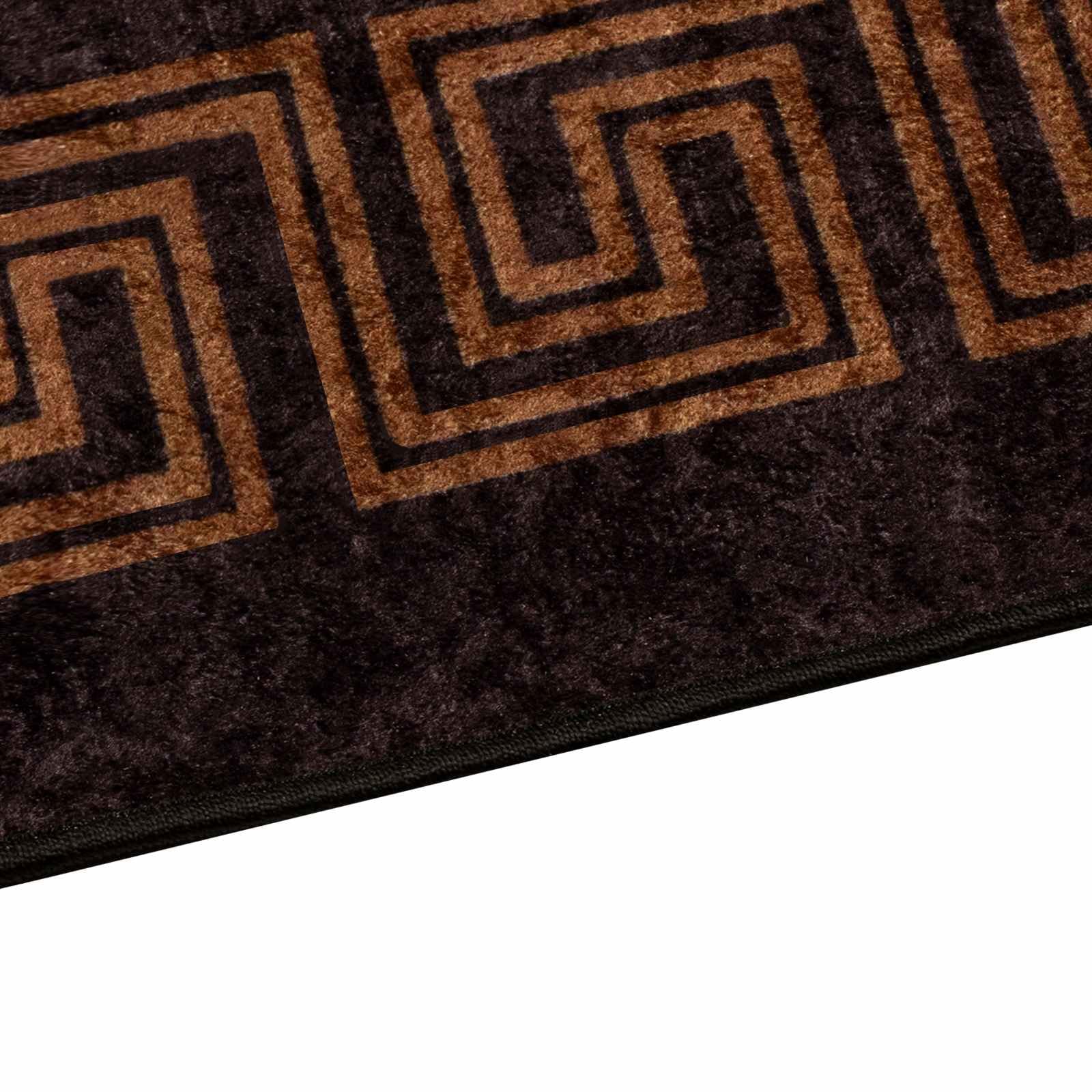 Marsa Tapis de sol, noir, 80 x 450 cm, antidérapant, facile d'entretien, pour couloir, salon, chambre à coucher, balcon