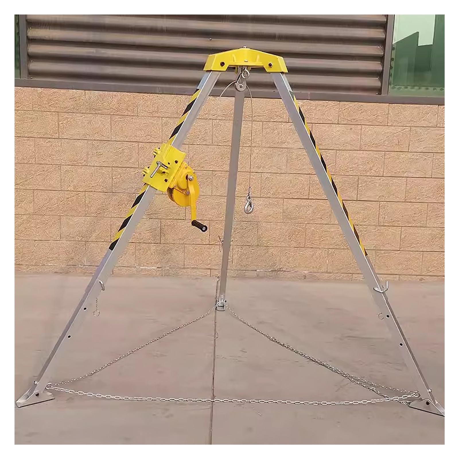 Trépied Robuste En Aluminium Pour Espaces Confinés, Pied Télescopique De 1,34 À 2,14 M, Système De Sauvetage Par Corde Antichute Pour Puits Profonds, Égouts Et Conduits De Fumée, Support D'Urgence In
