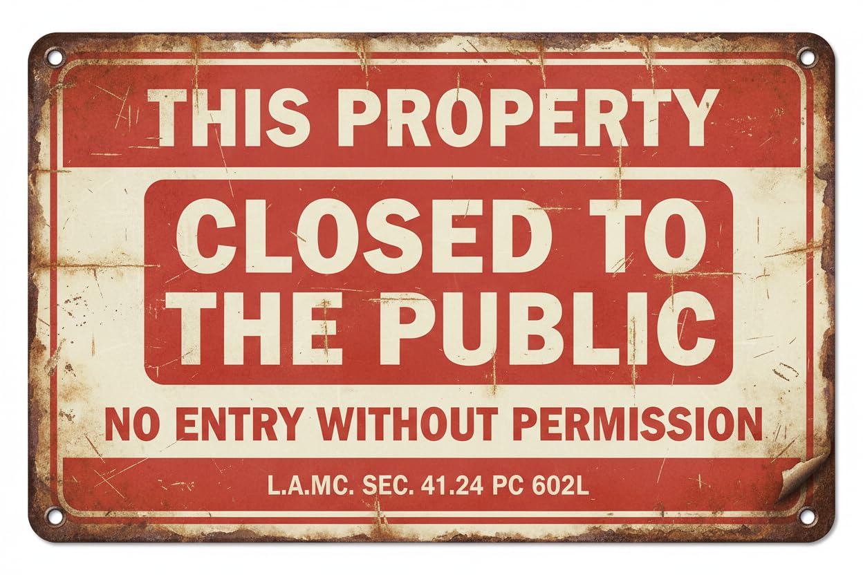 No Entry Without Permission Closed To The Public Sign Metal Sign 12"x8" Vintage Signs Aluminum Plates Printed