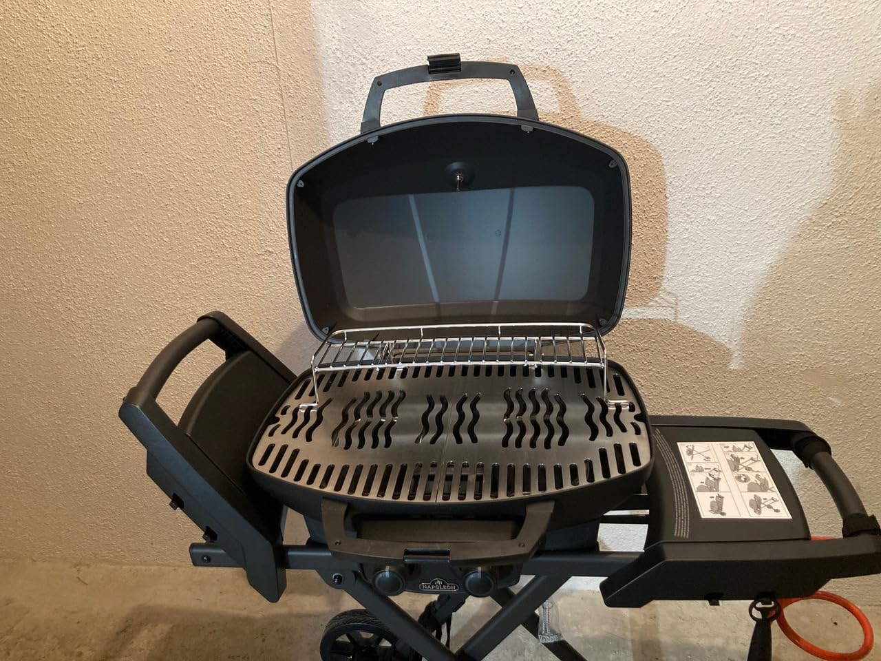 Ruszt do grillowania ze stali nierdzewnej V2A 1.4301 pasuje do Grills Napoleon TRAVELQ 285 PRO285 PRO 285X PRO285E + Phantom / grubość materiału 5-5,2 mm / waga prawie 5 kg