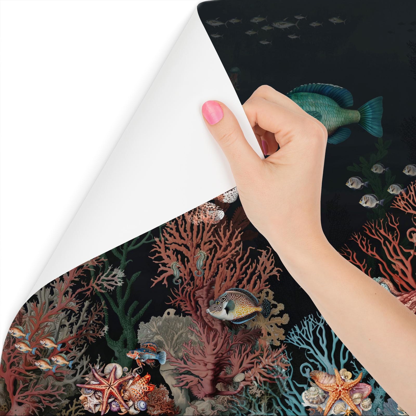 Muralo Papel Pintado en TNT 3D, Coloridos Mundo Submarino - 460x300 cm