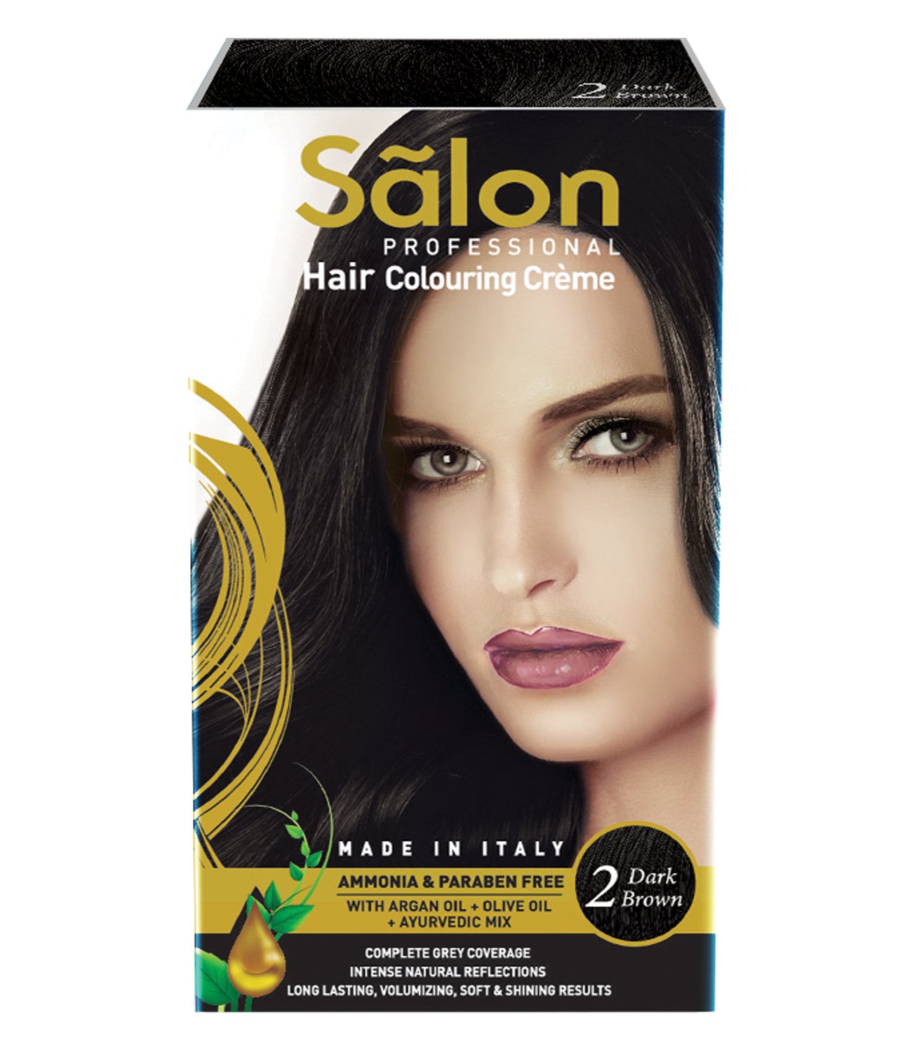 Krum Modicare Salon Professional Hair Color, 145Ml - Dark Brown 2