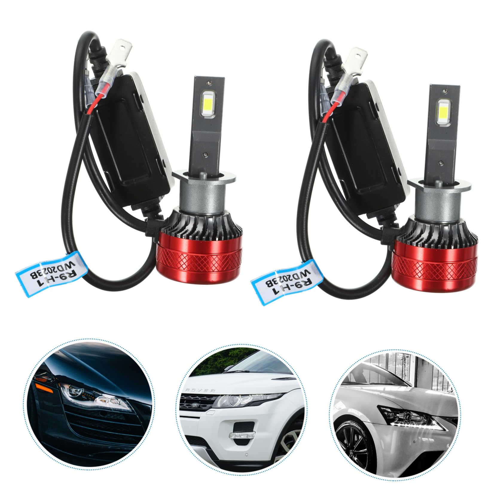 ULTECHNOVO Bombillas De Coche Faros Led Bombilla De Faro Para Luz De Cruce y Carretera De Luz Coche