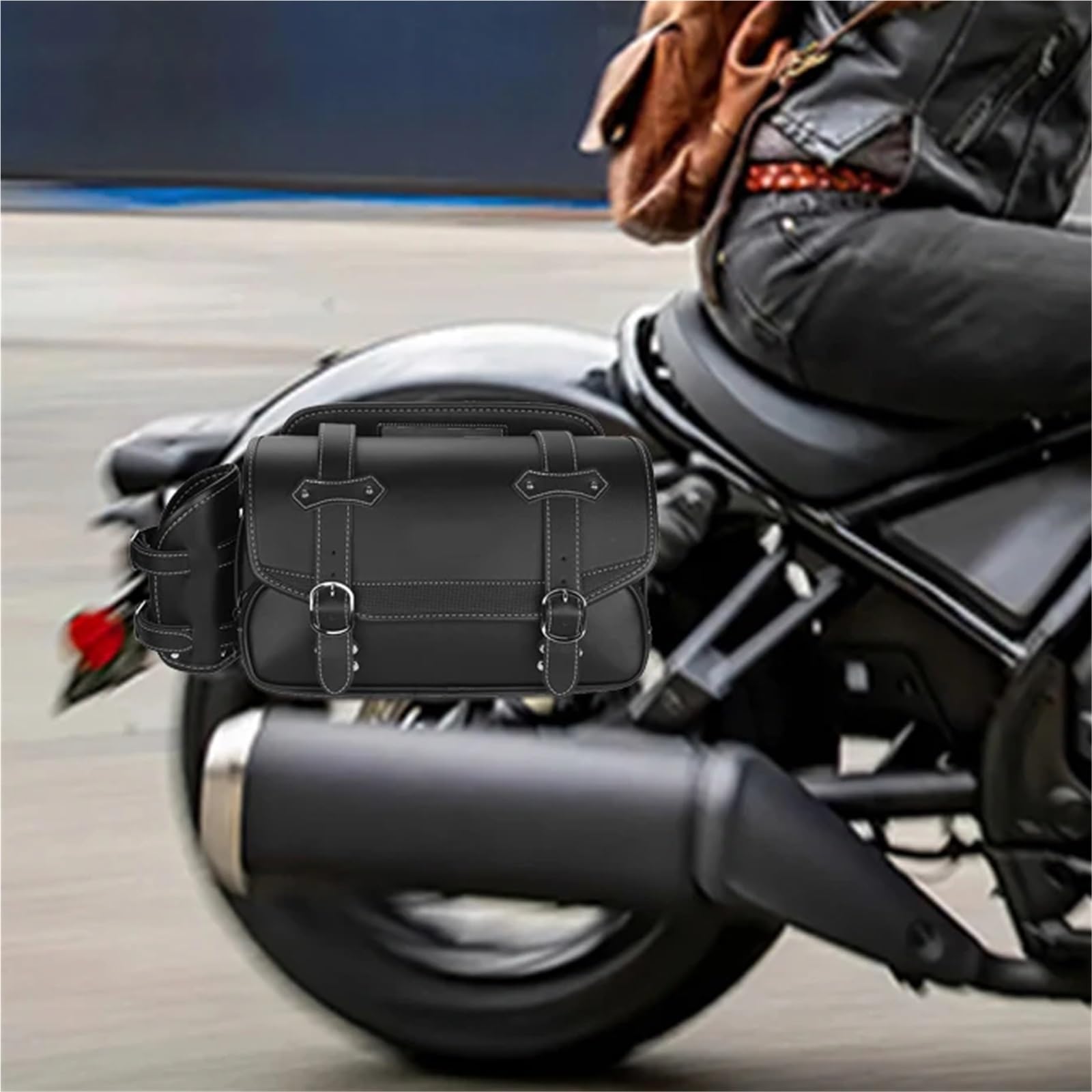 Bolsas Laterales para Motocicleta (9 L) Bolsa De Almacenamiento para Alforjas para Kawasaki W400 W650 W800 VN250 Eliminator 250V