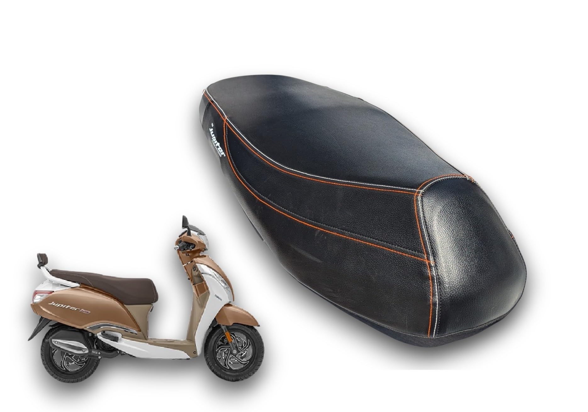 New Jupiter 125 Soft seat Cover Enhanced Cushioning and Specific PU Leather Materials for Comfort. Key Features Breathable Fabric for a Softer Ride.-image-43