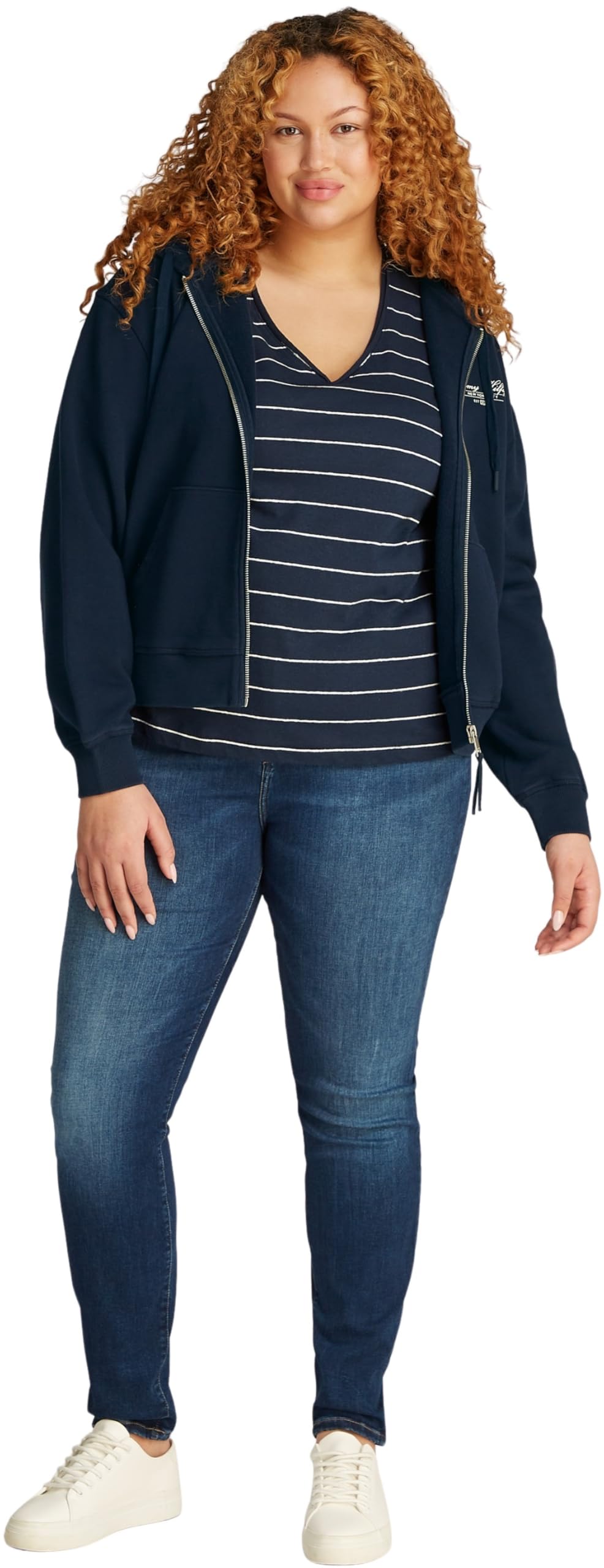 Tommy Hilfiger Damen CRV Reg Script Zip Hoodie Ww0ww46072 CRV REG Script Zip Hoodie WW0WW46072 (1er Pack)