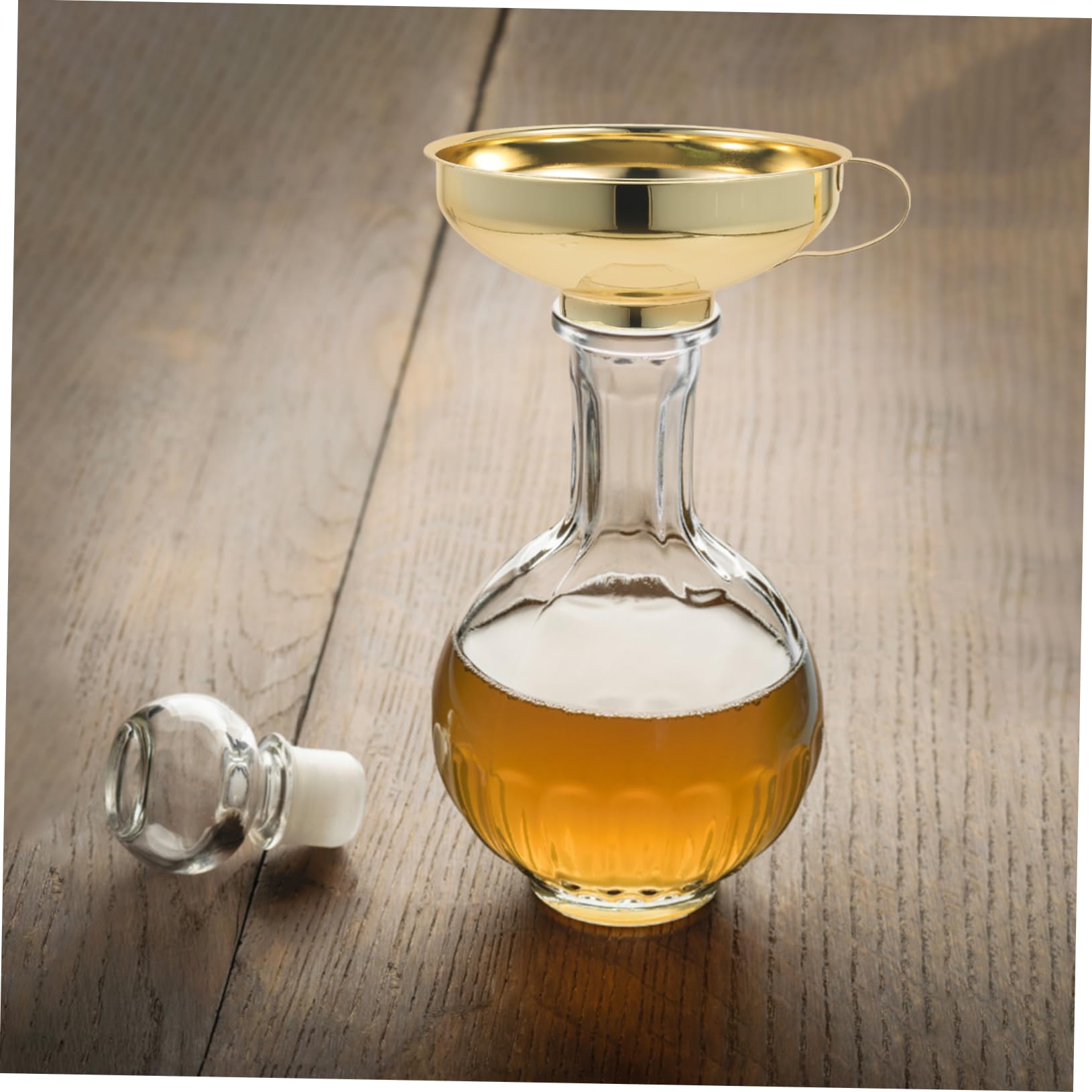 Amosfun 4 Pz Imbuto Trasferimento Di Imbuti Dell'olio Elementi Essenziali Della Cucina Strumento Di Erogazione Del Liquido Utensili Da Cucina Grandi Imbuti Acciaio Inossidabile 430