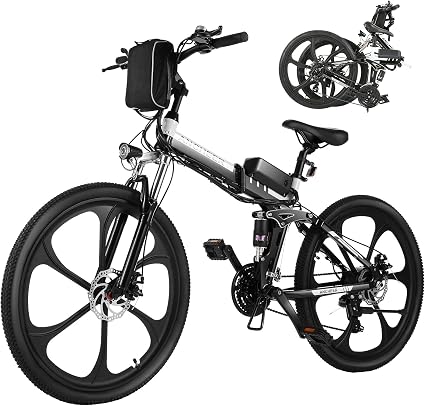 ANCHEER Bike Elettrica pieghevole con Pneumatici da 26\
