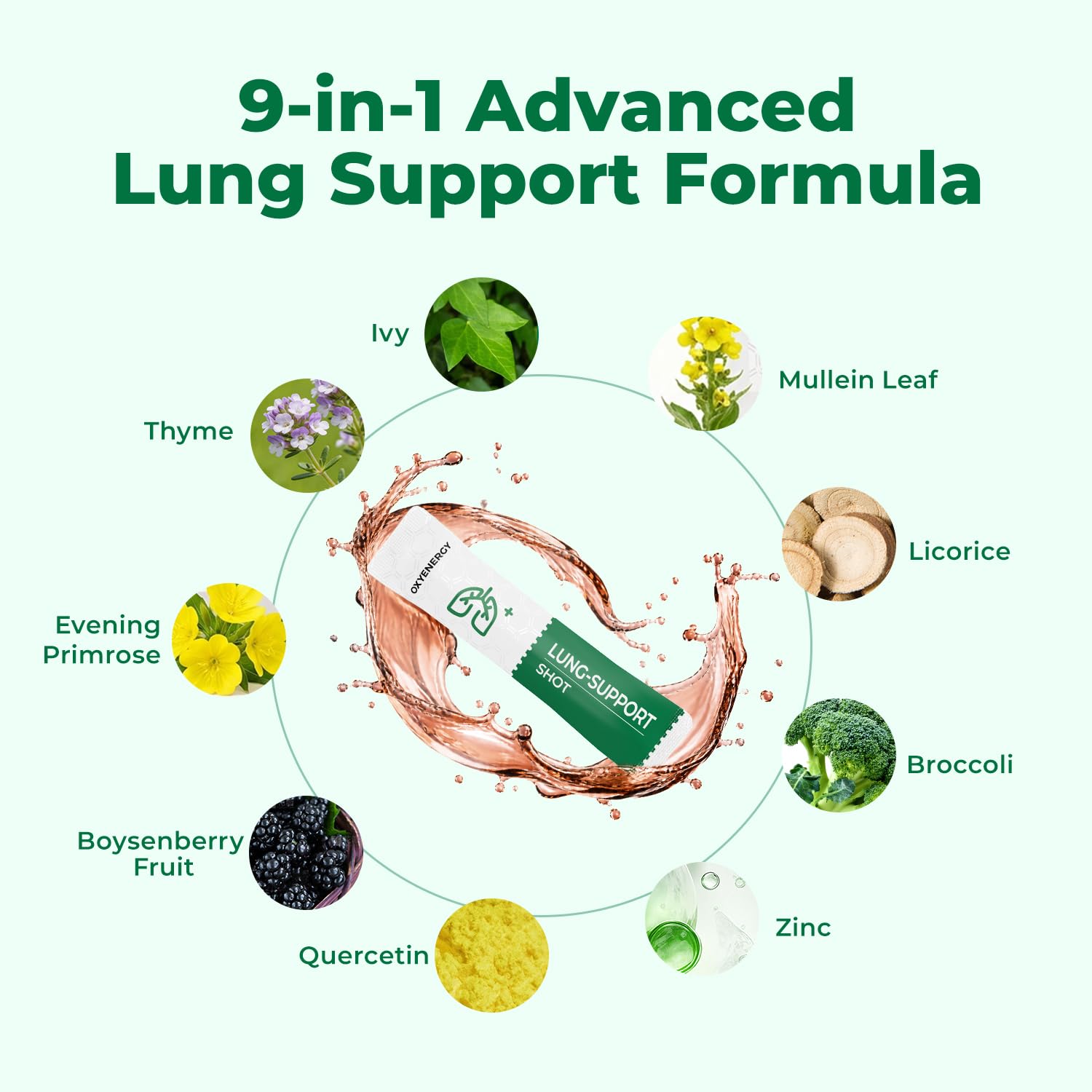 OxyEnergy Mullein Leaf Lung Detox &Cleanse, 9-in-1 Respiratory Support Shot — Amazon image 2