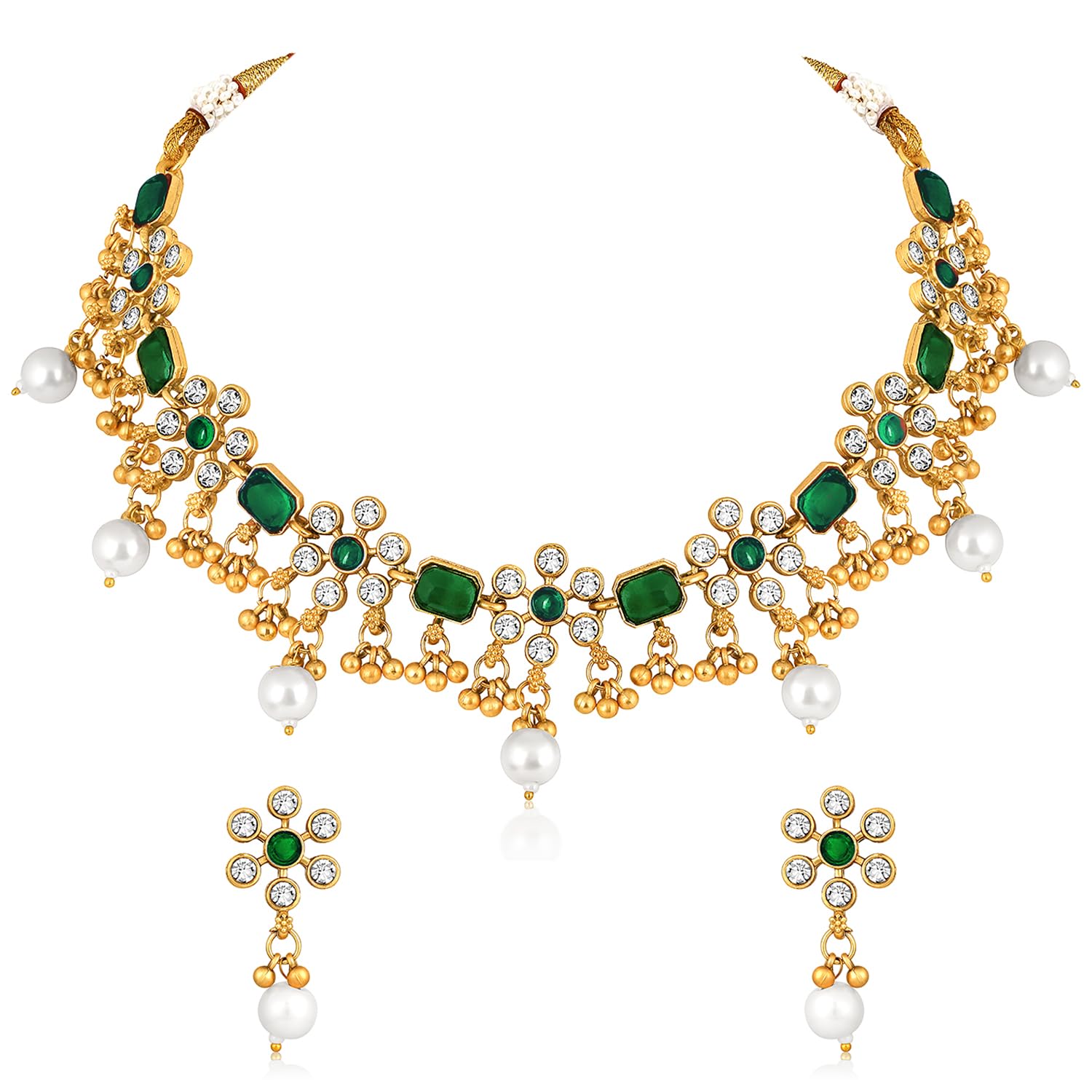 See full amazon price history chart for Peora Gold Plated Red & Green Synthetic Stone & Pearl Studded Necklace & Drop Earrings Set Ethnic Fashion Jewellery for Women & Girls Peora Gold Plated Red & Green Synthetic Stone & Pearl Studded Necklace & Drop Earrings Set Ethnic Fashion Jewellery for Women & Girls (B0D471B8L4) Amazon Price History, Amazon Price Tracker