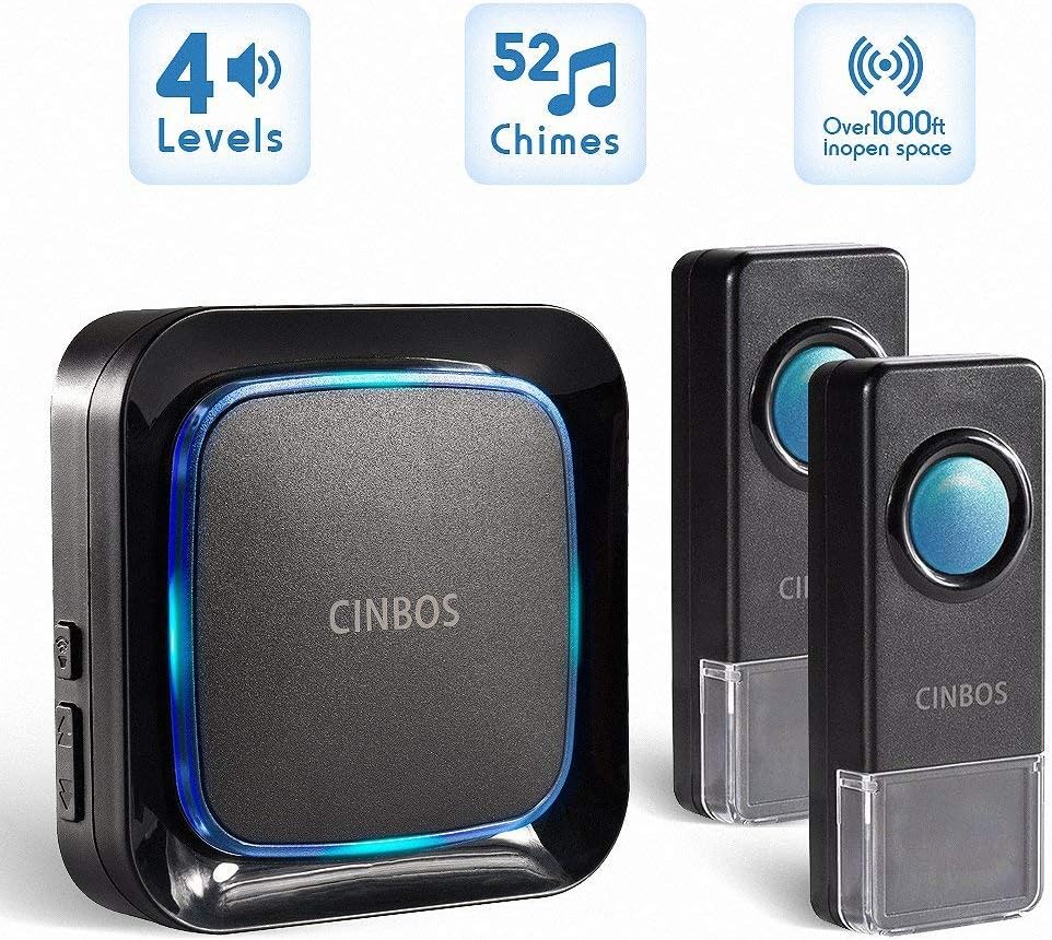 Wireless Doorbells Kit Wireless Doorbell for Home B21-2T1-B (Color.32)