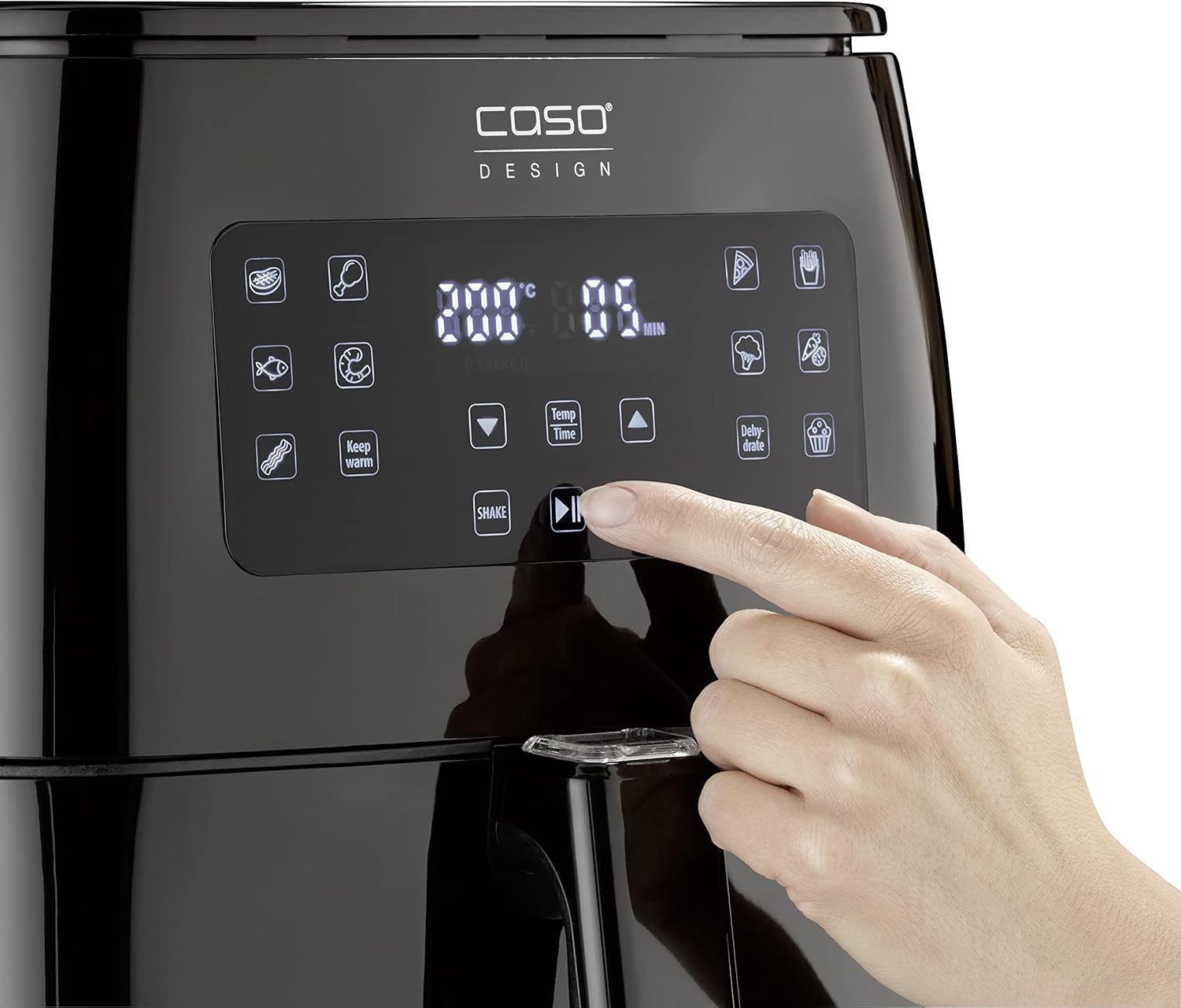 Caso AF 600 XL - Friggitrice ad aria calda, colore: Nero, 3180