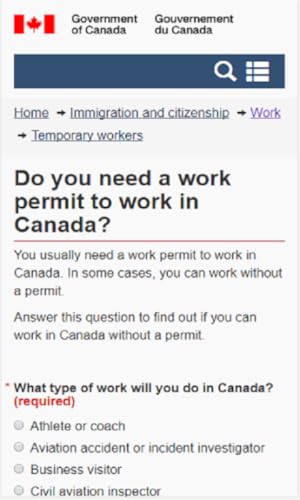 Canada Work Permit