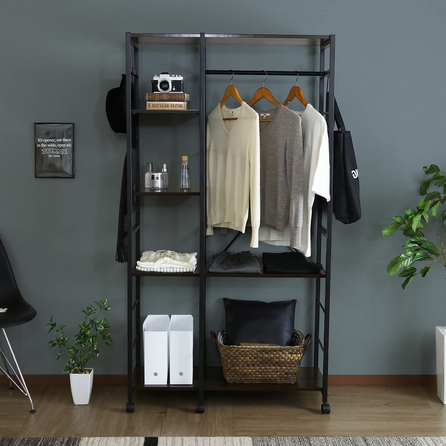 Amazon｜DORIS ハンガーラック ワードロープ 収納ラック 衣類収納