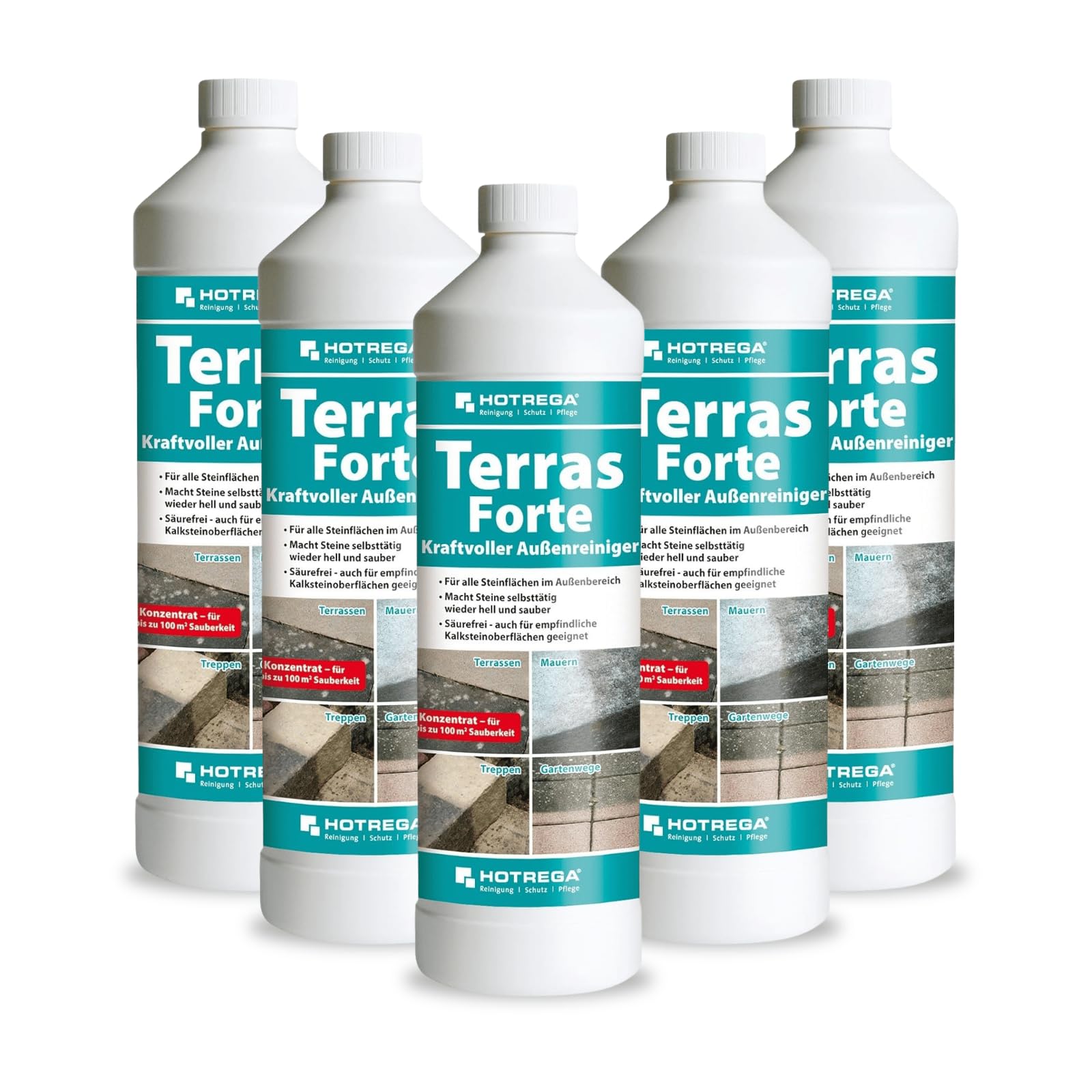 HOTREGA Terras Forte Steinreiniger Außenbereich | 5L Konzentrat | Säurefrei