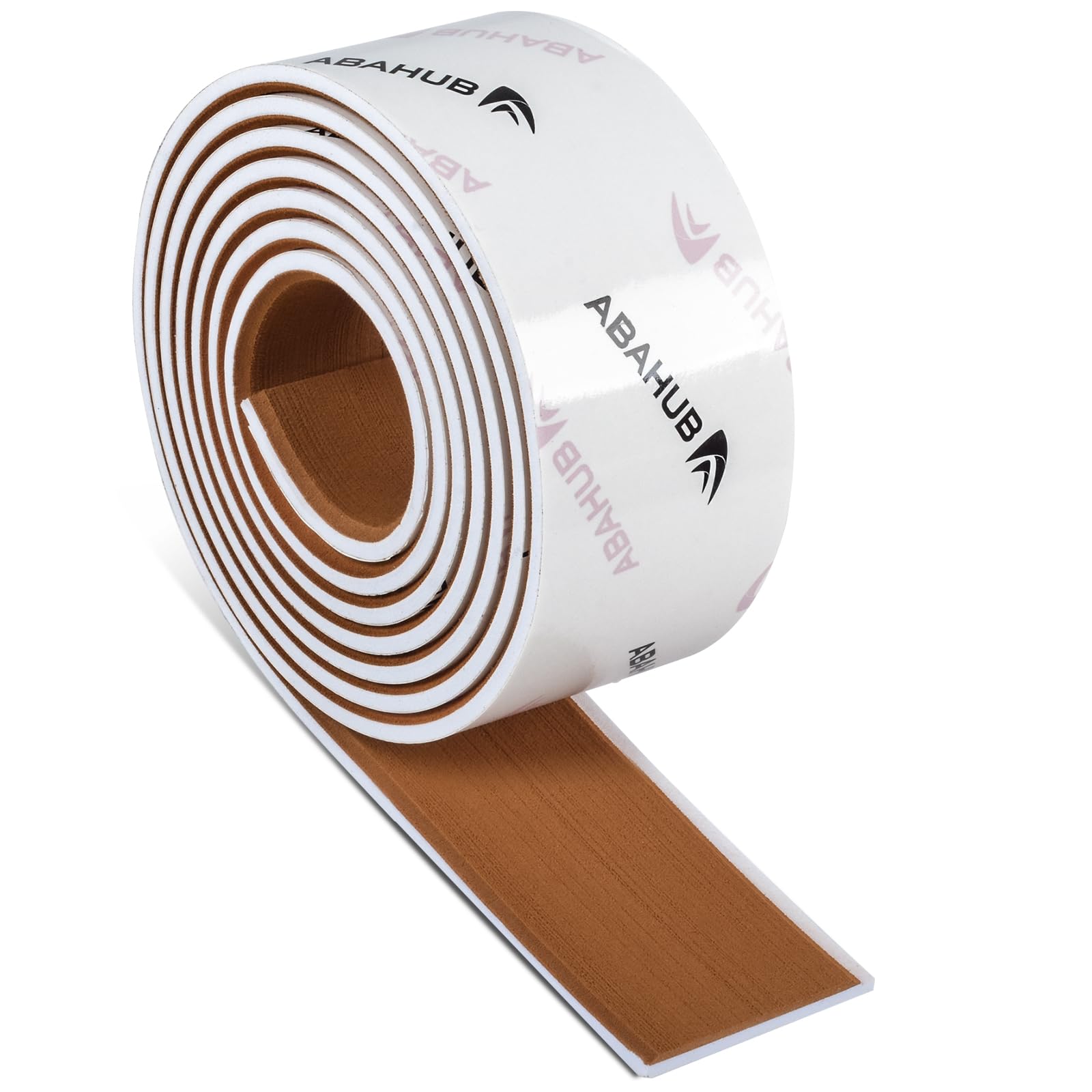 Abahub EVA Foam Boat Decking 96''x2.4'' Self-Adhesive Faux Teak Marine Flooring Sheet Traction Pad for Boats Surfboard, Brown with White Seam Lines โ image 1